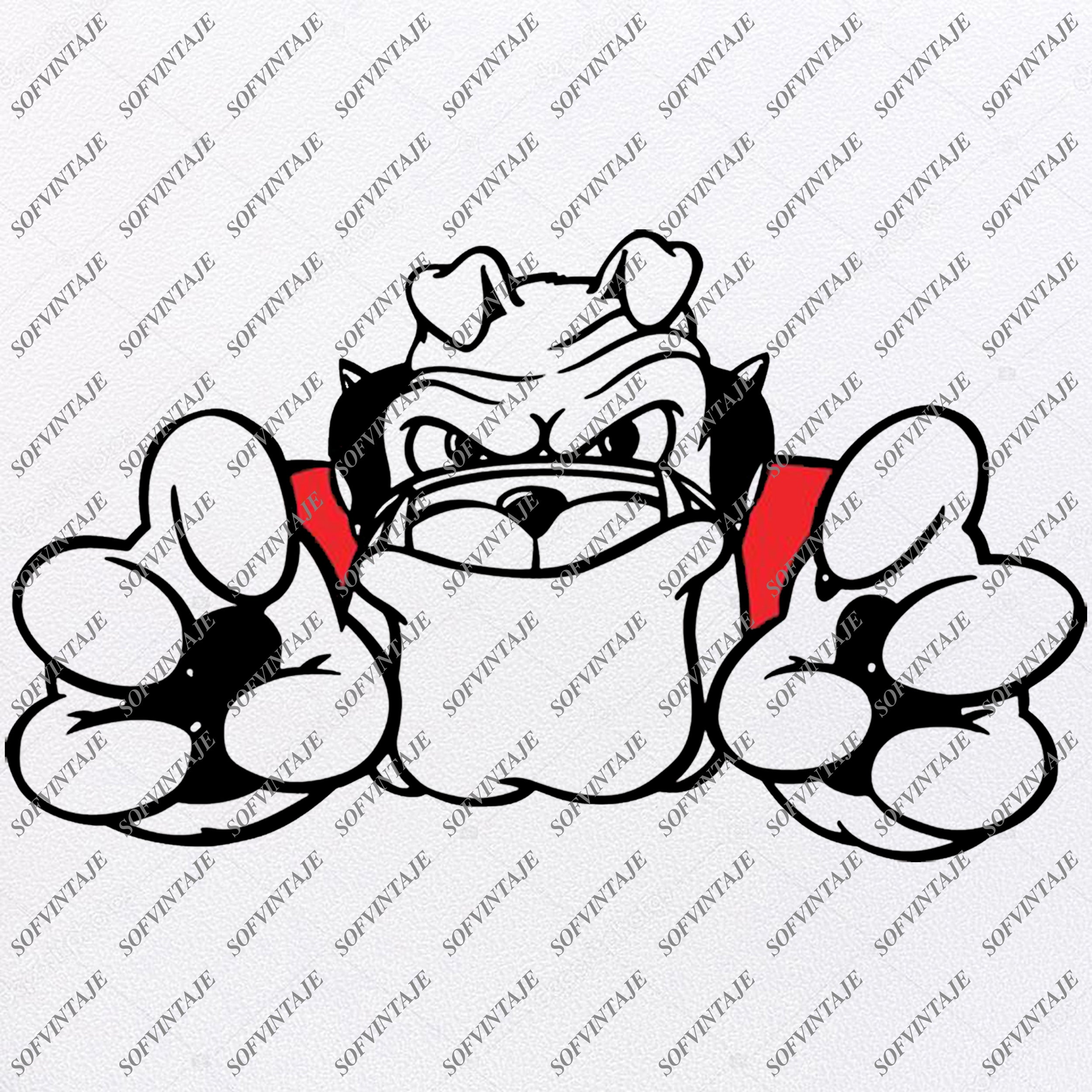 Download White Georgia Bulldog Svg