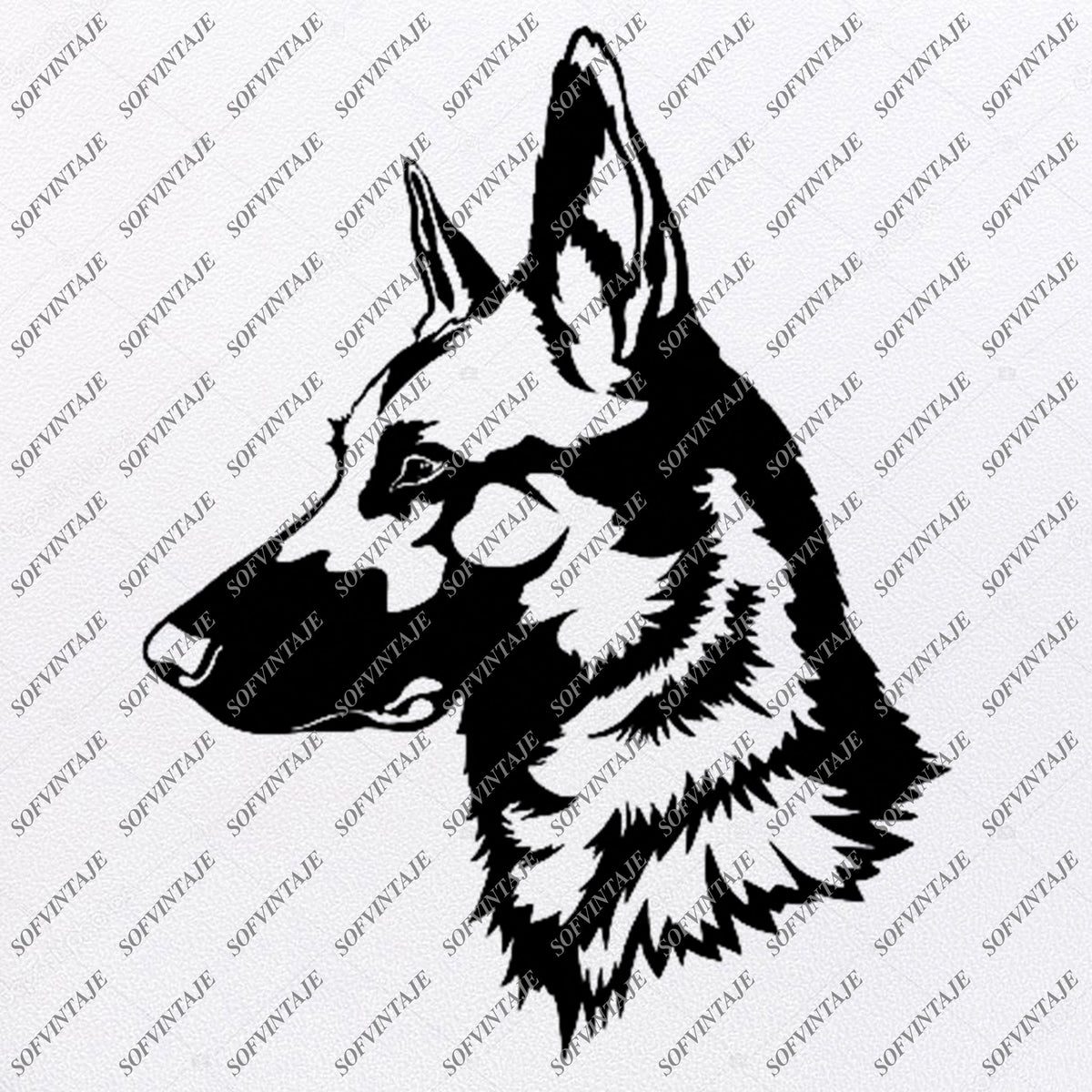 Download German Shepherd Svg File- Shepherd Svg Original Design-Dog ...