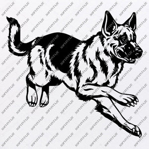 Download German Shepherd Svg File Shepherd Svg Original Design Dog Clip Art An Sofvintaje