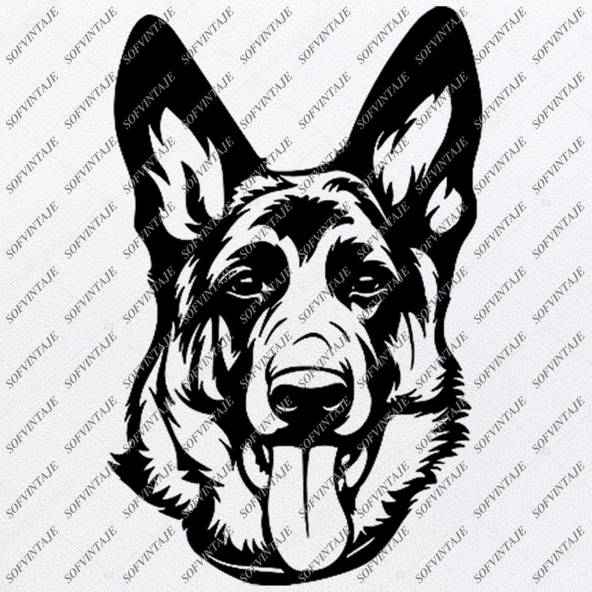 Download German Shepherd Svg File- Shepherd Svg Original Design-Dog ...