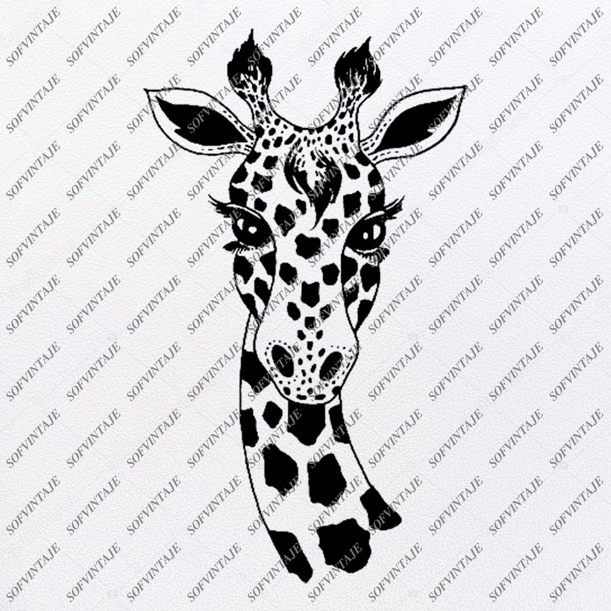 Download Giraffe Svg File-Giraffe Original Svg Design-Animals Svg-Clip art-Vect - SOFVINTAJE