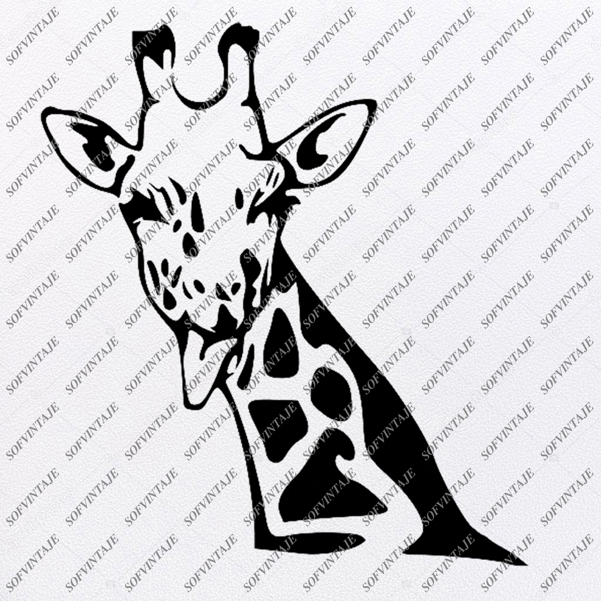 Download Clip Art Art Collectibles Clipart Giraffe Svg Png Jpg Digital Download