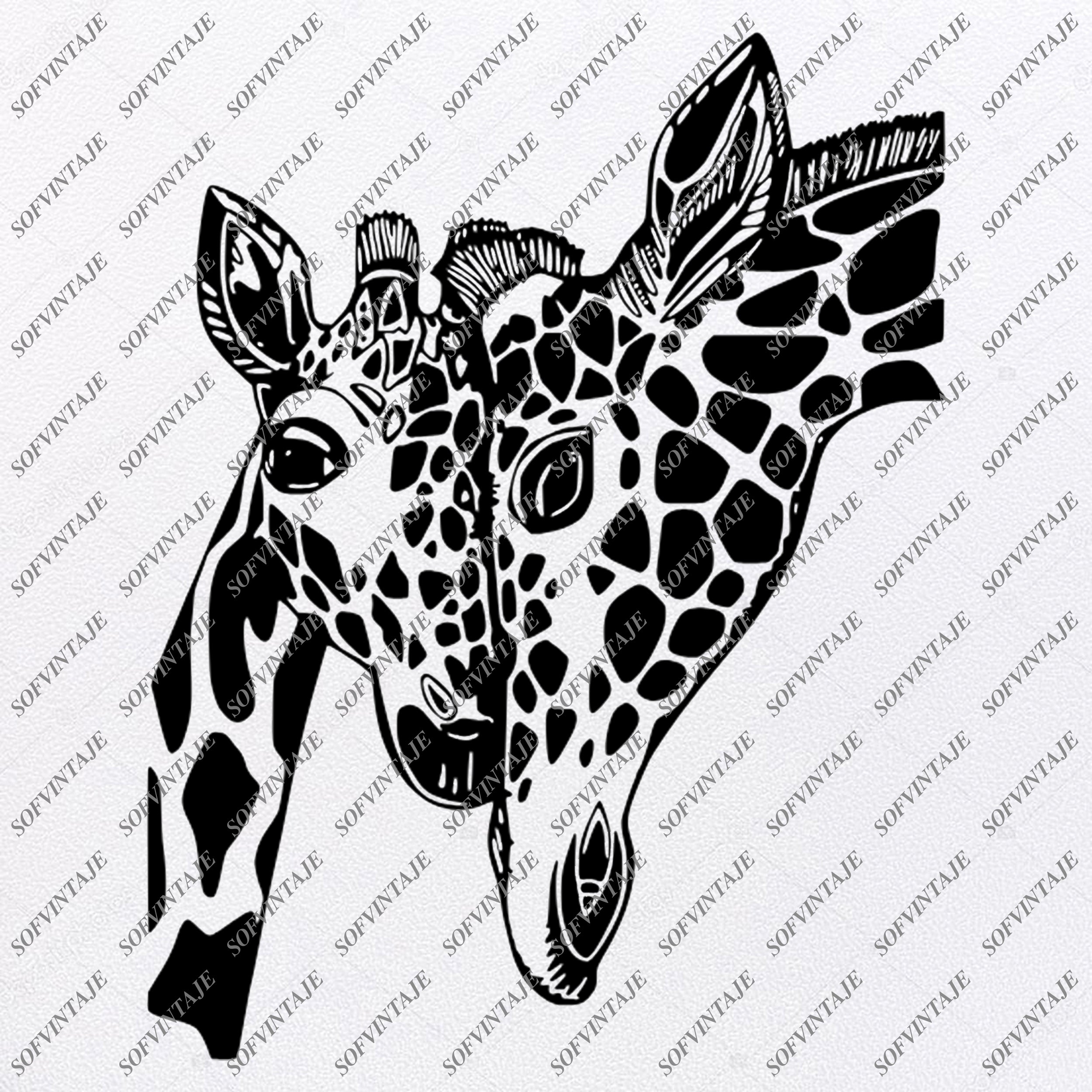 Giraffe Clip Art SVG