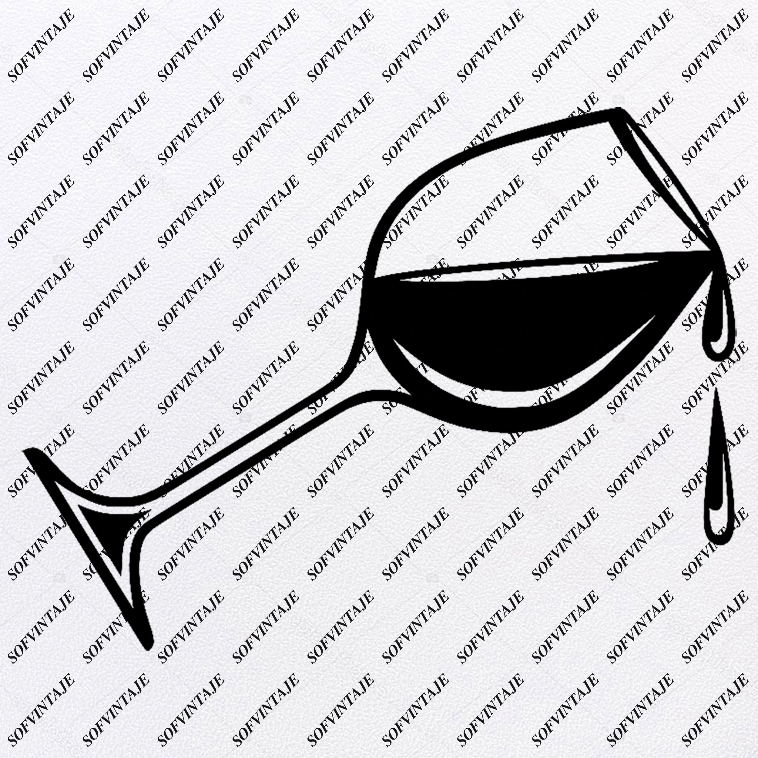 Download Glass Of Wine Glass Svg File Glass Of Wine Svg Glass Original Sv Sofvintaje