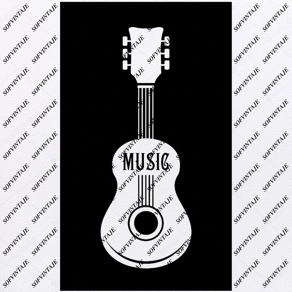 Download GuiTar - Guitar music Svg File - Guitar music Svg Design ...