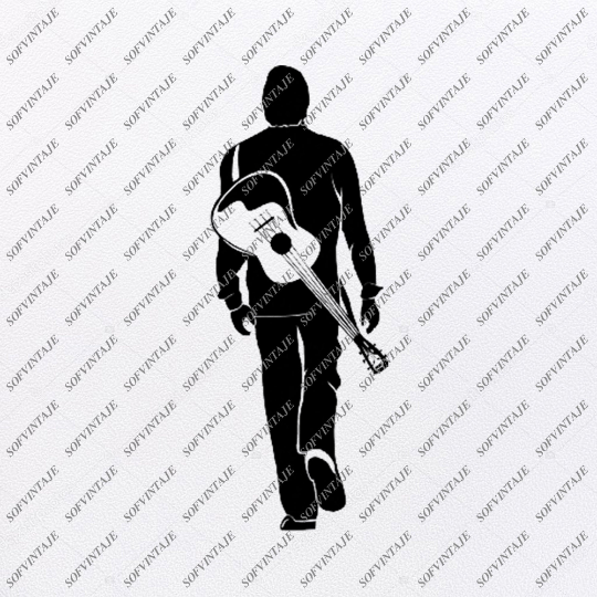 Download Guitar Player Svg File-Country Music Svg Design-Clipart-Music Svg-Guit - SOFVINTAJE