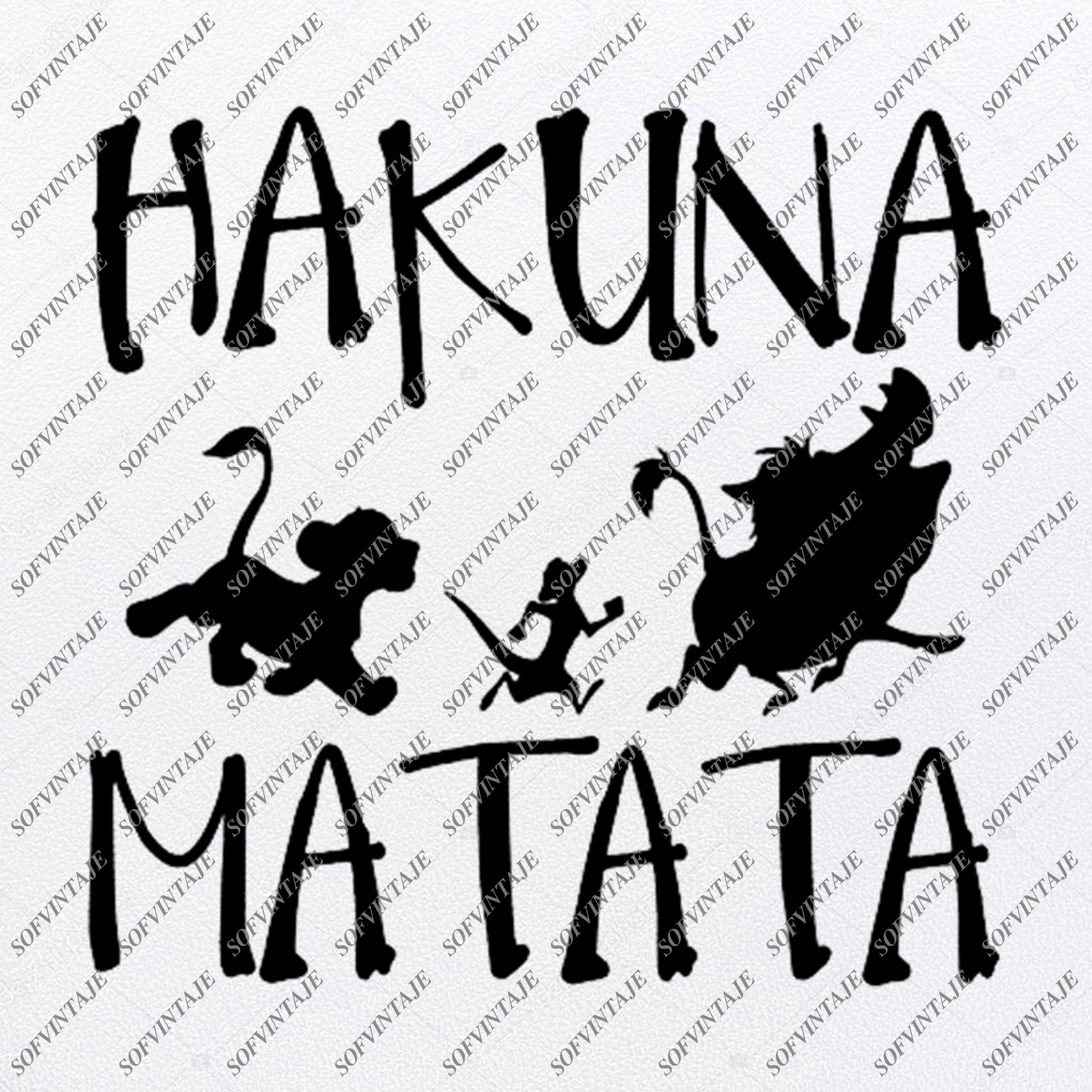 Download Hakuna Matata Svg Files Lion King Hakuna Matata Svg Design Disney Sofvintaje