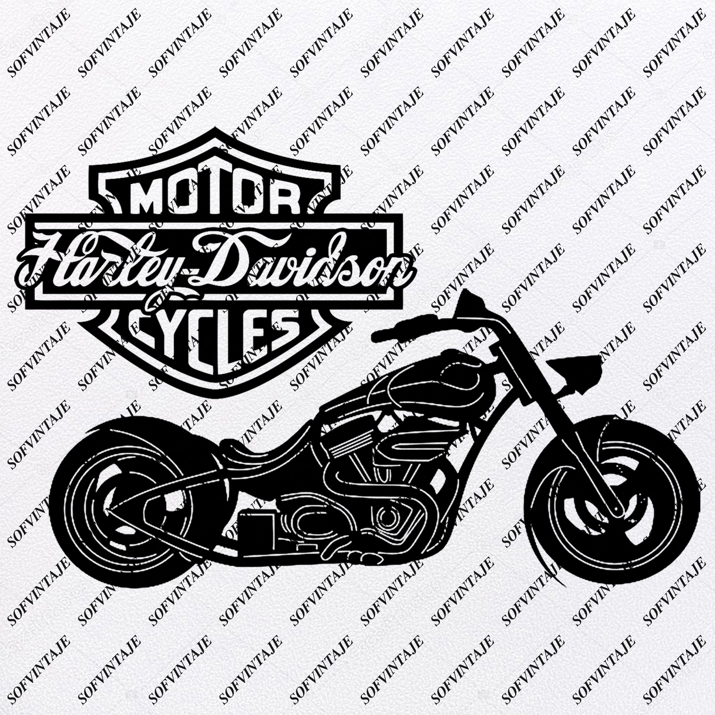 Harley Silhouette Motorcycle Svg 345 Svg Png Eps Dxf File