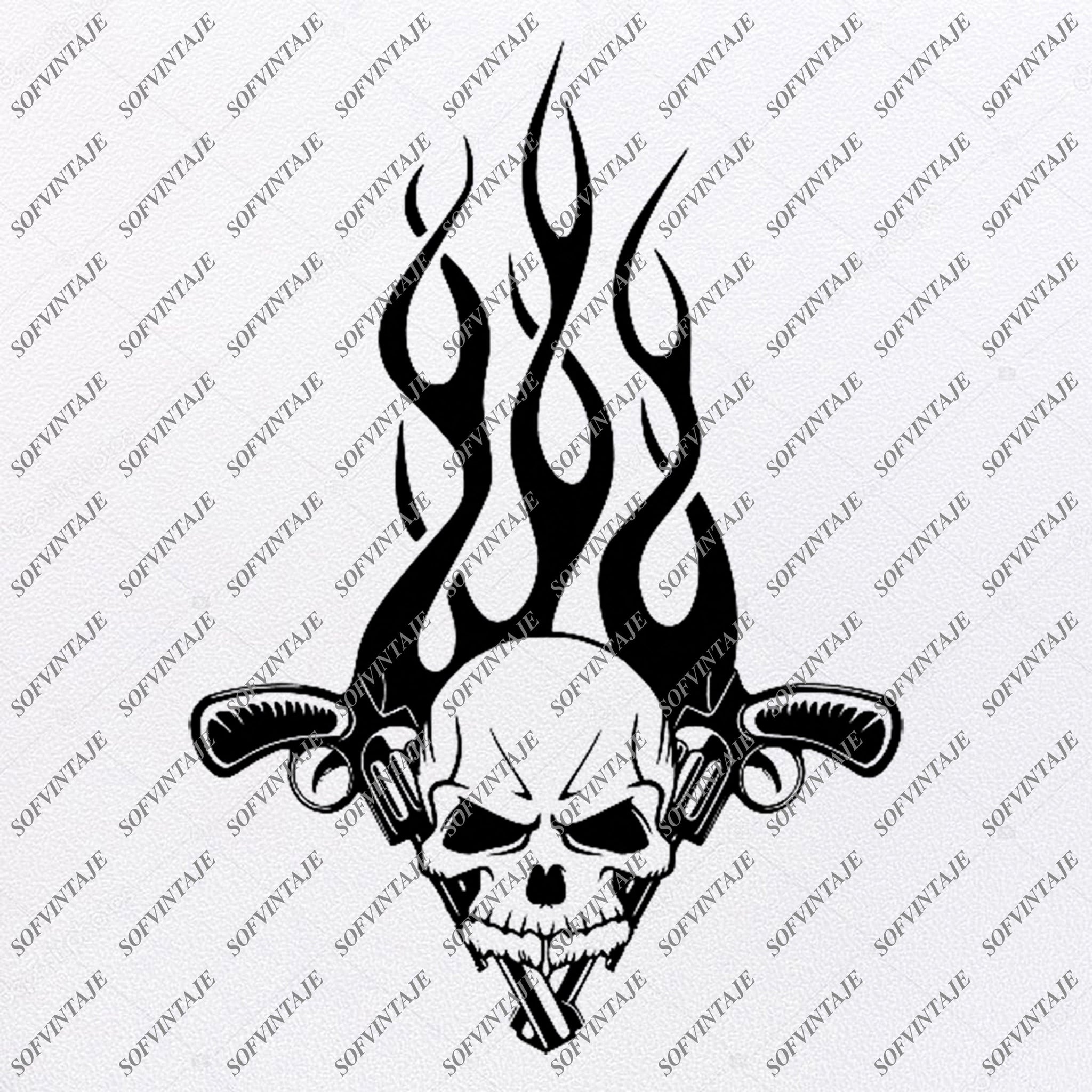 Download Harley Davidson Svg File-Harley Davidson Skull Svg Design-Clipart-Moto - SOFVINTAJE
