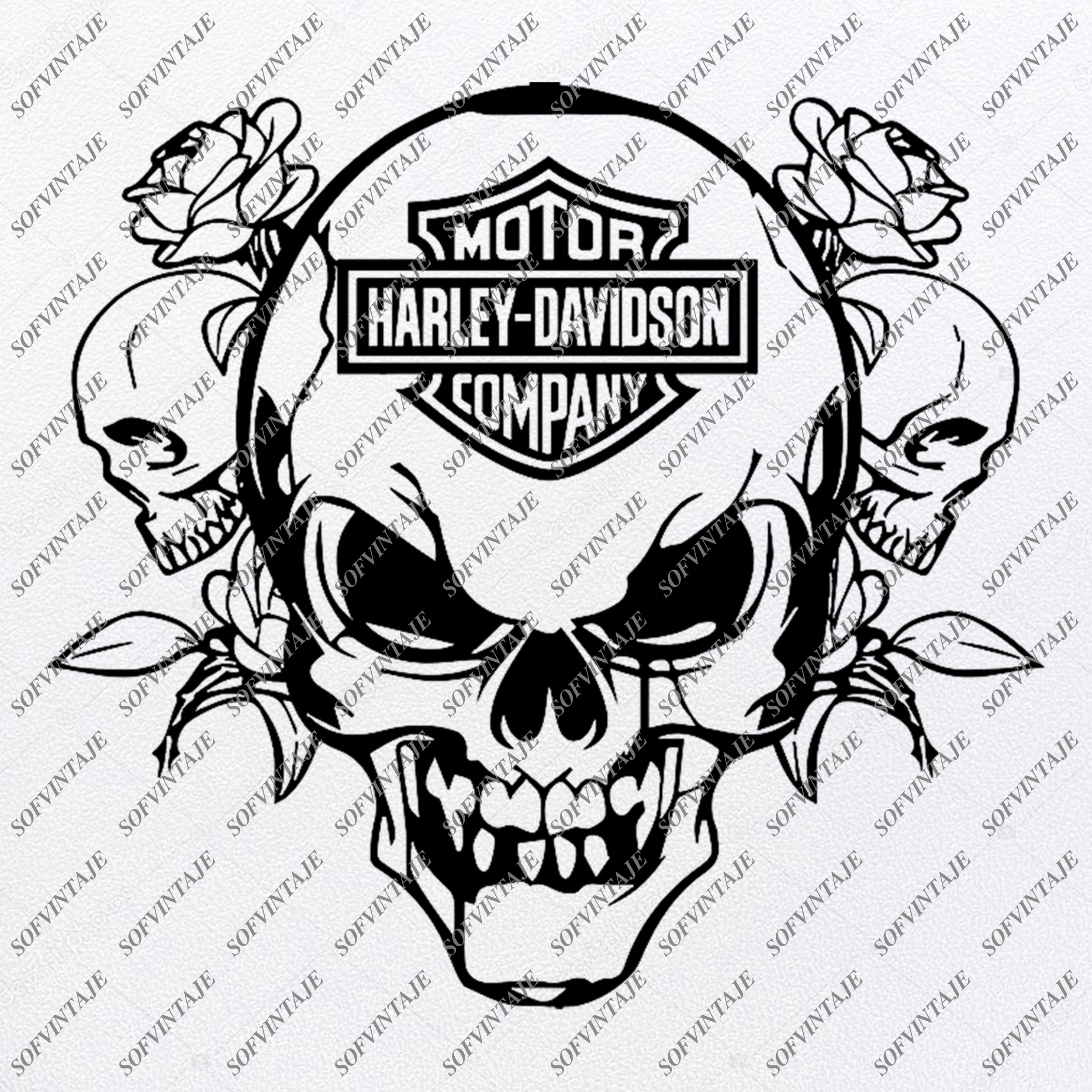 Download Harley Davidson Svg File Skull Svg Design Clipart Motorcycles Svg Fi Sofvintaje