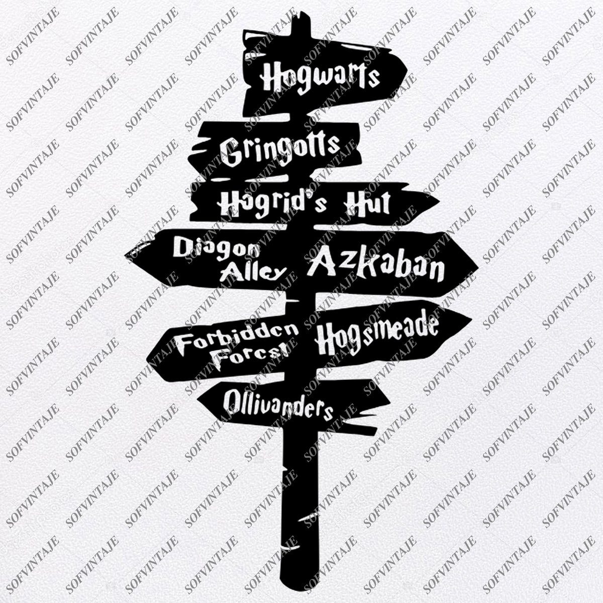 Download Harry Potter Svg File - Hogwarts Road Sign Svg - Harry ...
