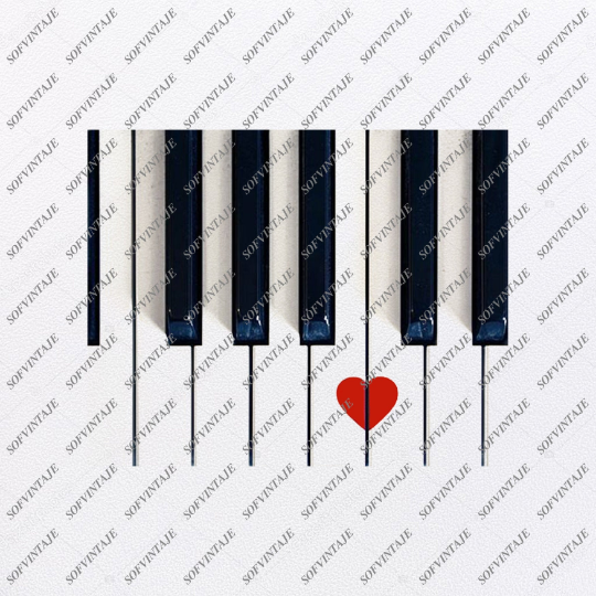 Download Heart Piano Svg File Piano Music Svg Design Clipart Keyboard Music Svg Sofvintaje