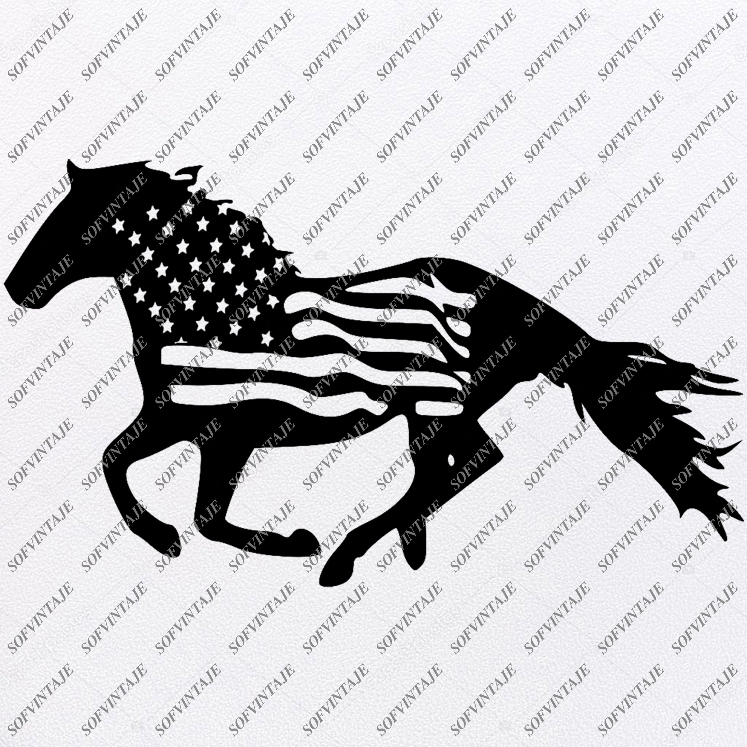 Download Horse Usa Flag Svg File Usa Flag Svg Design Animals Svg Horse Cli Sofvintaje