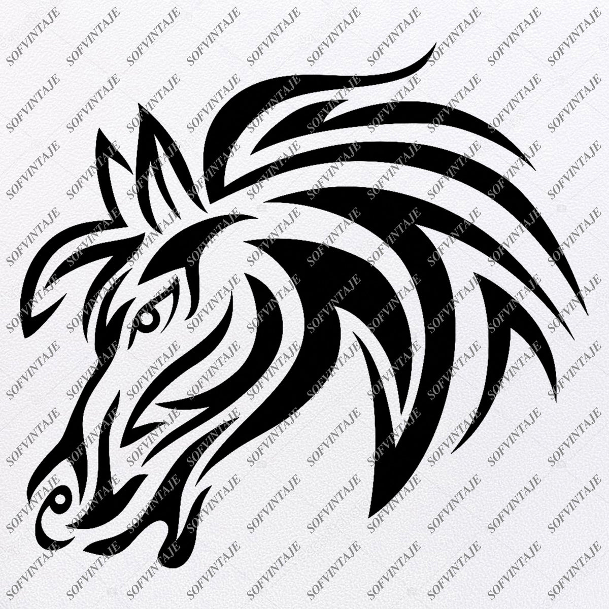 Download Horse Svg File - Horse Svg Design - Animals Svg - Horse Clipart - Svg - SOFVINTAJE