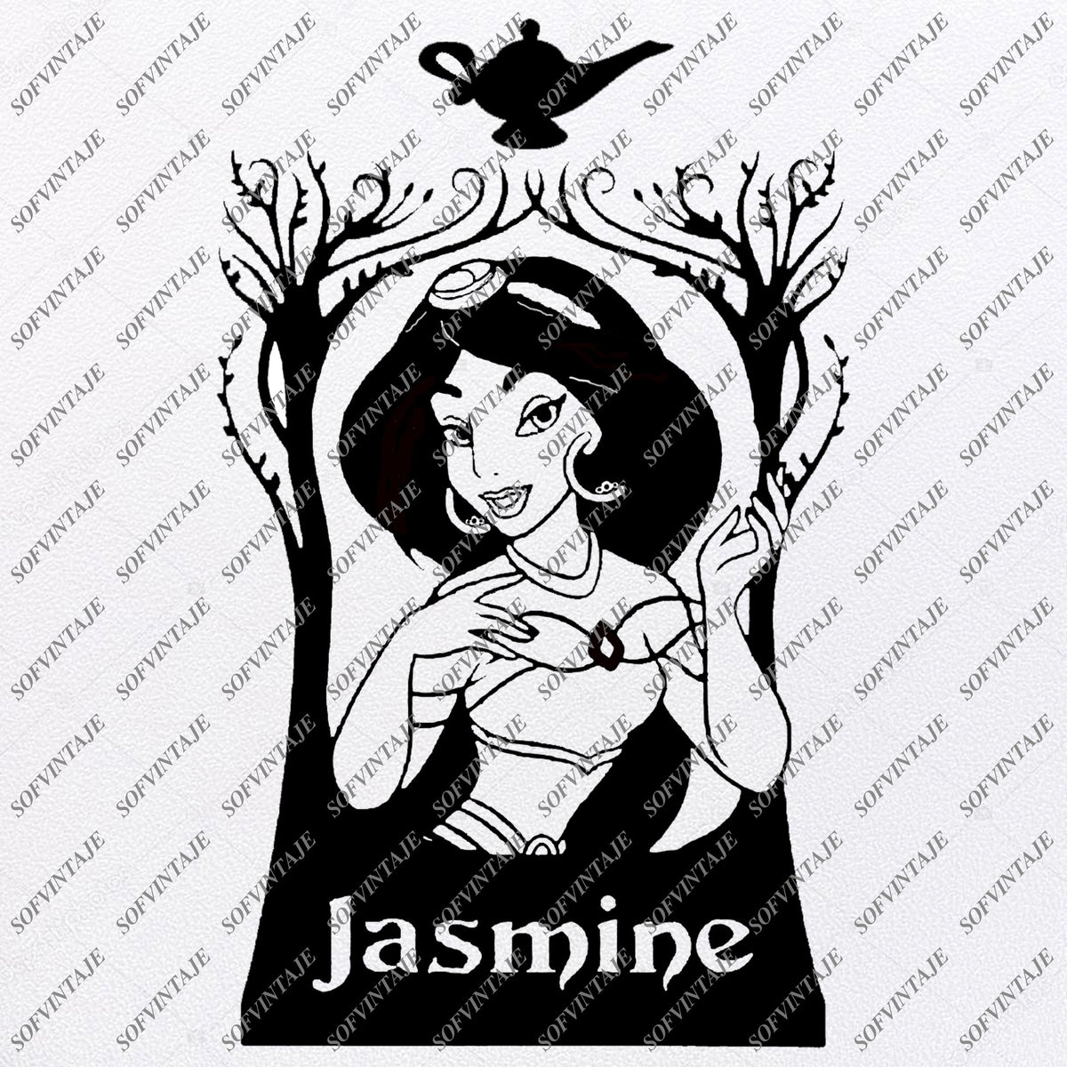 Download Jasmine Svg File - Princess Jasmine Svg - Disney Princess ...