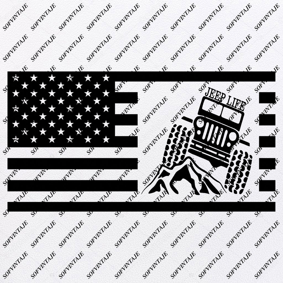 Download Jeep - American Jeep Svg Files - USA Flag Svg Design ...
