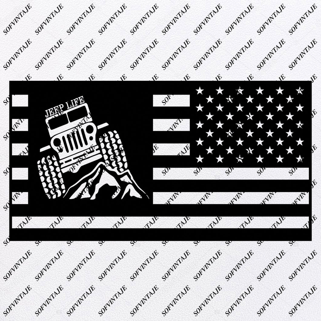 Download Jeep American Jeep Svg Files Usa Flag Svg Design Original Design Sofvintaje