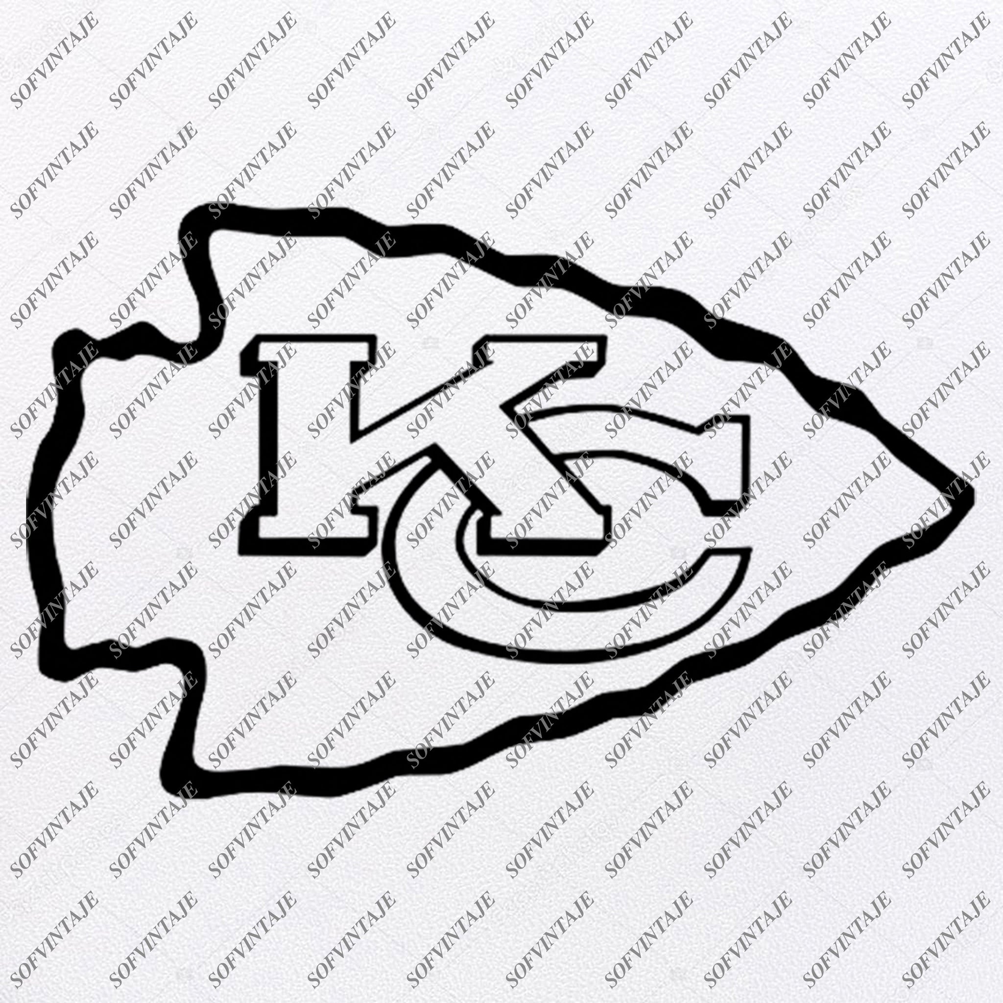 Download Kansas City Chiefs Football Svg - Football Svg - Chiefs Svg - Football - SOFVINTAJE