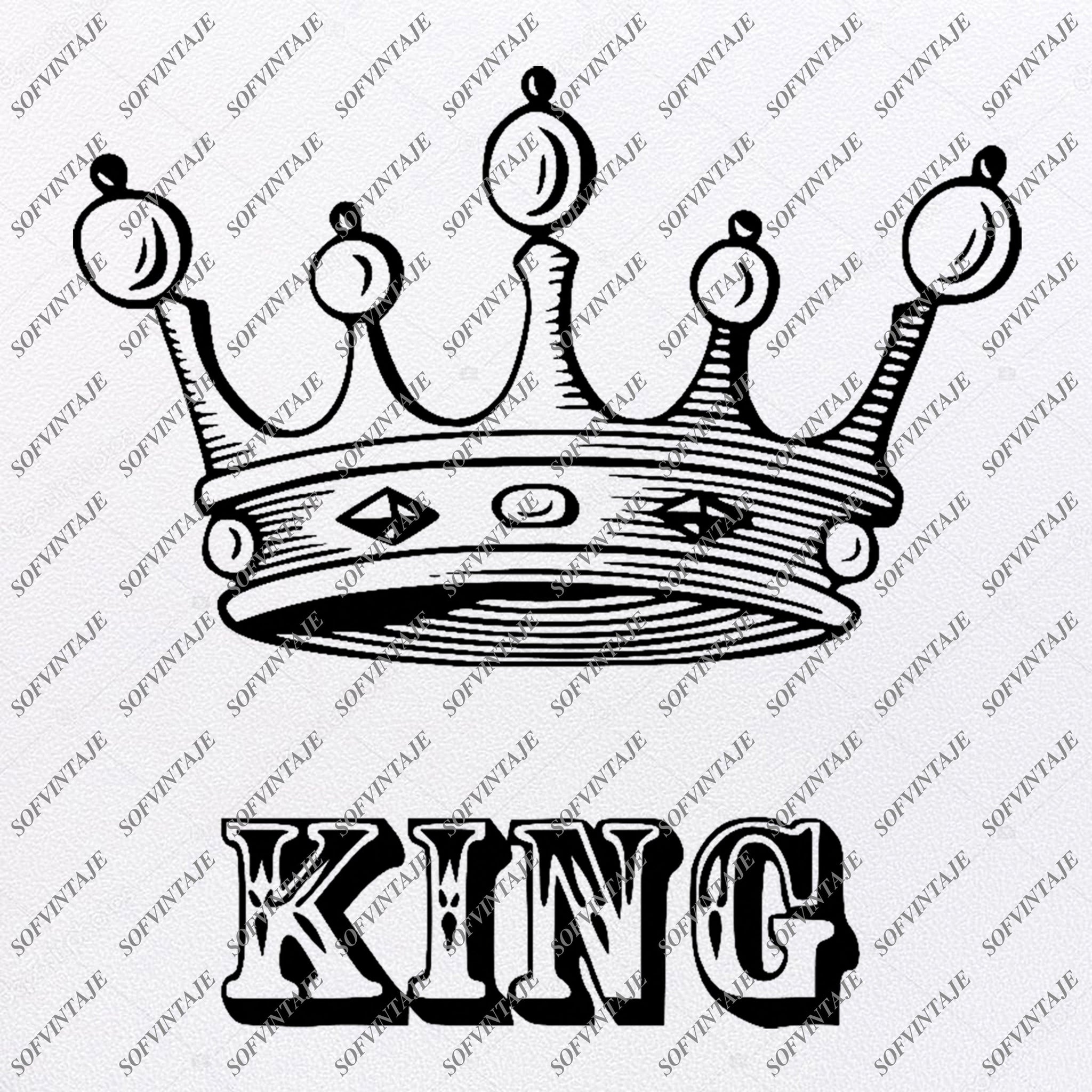 Download King Queen Svg File King Queen Crown Original Svg Design Crown Svg Cli Sofvintaje