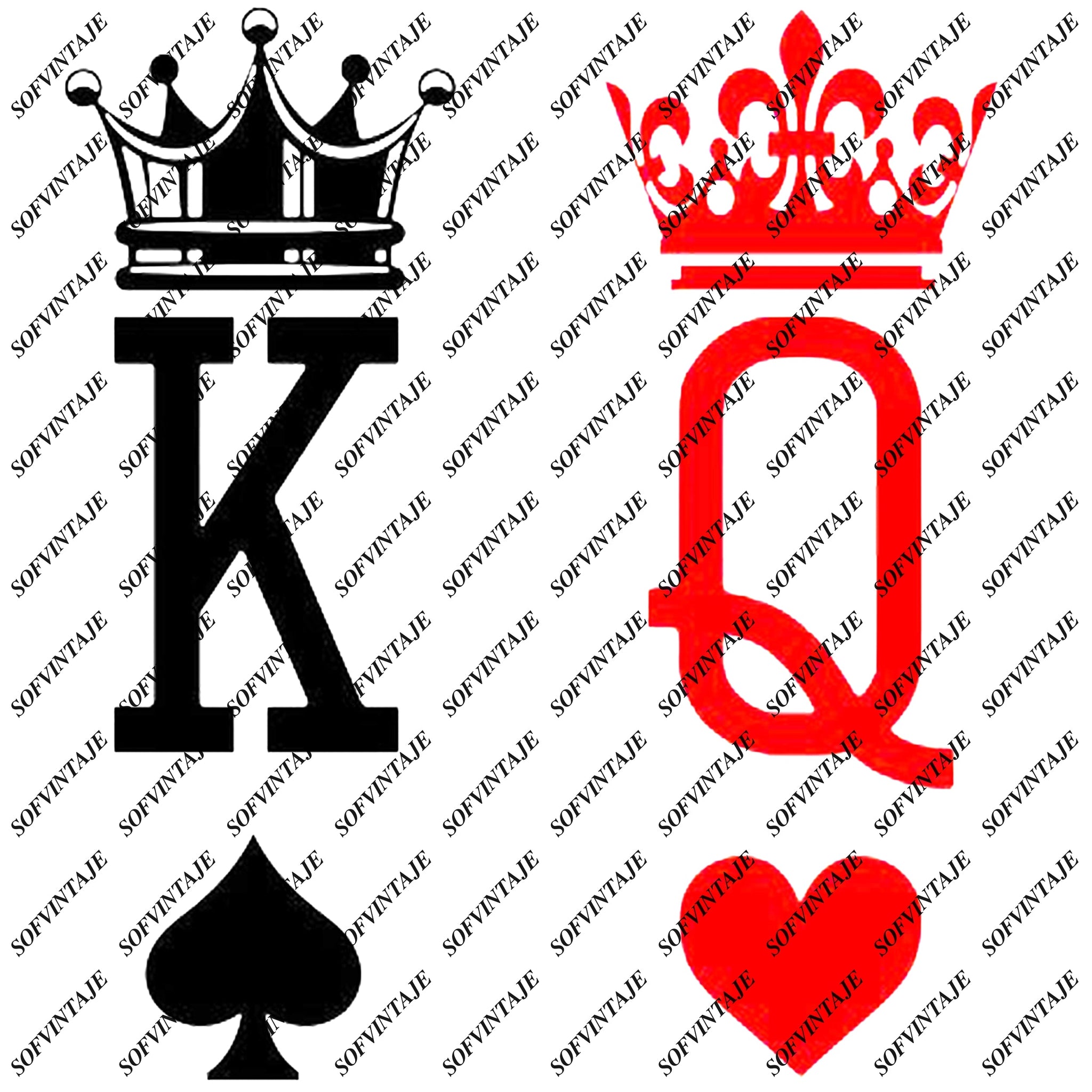 King Queen Svg File-King Queen crown Original Svg Design ...