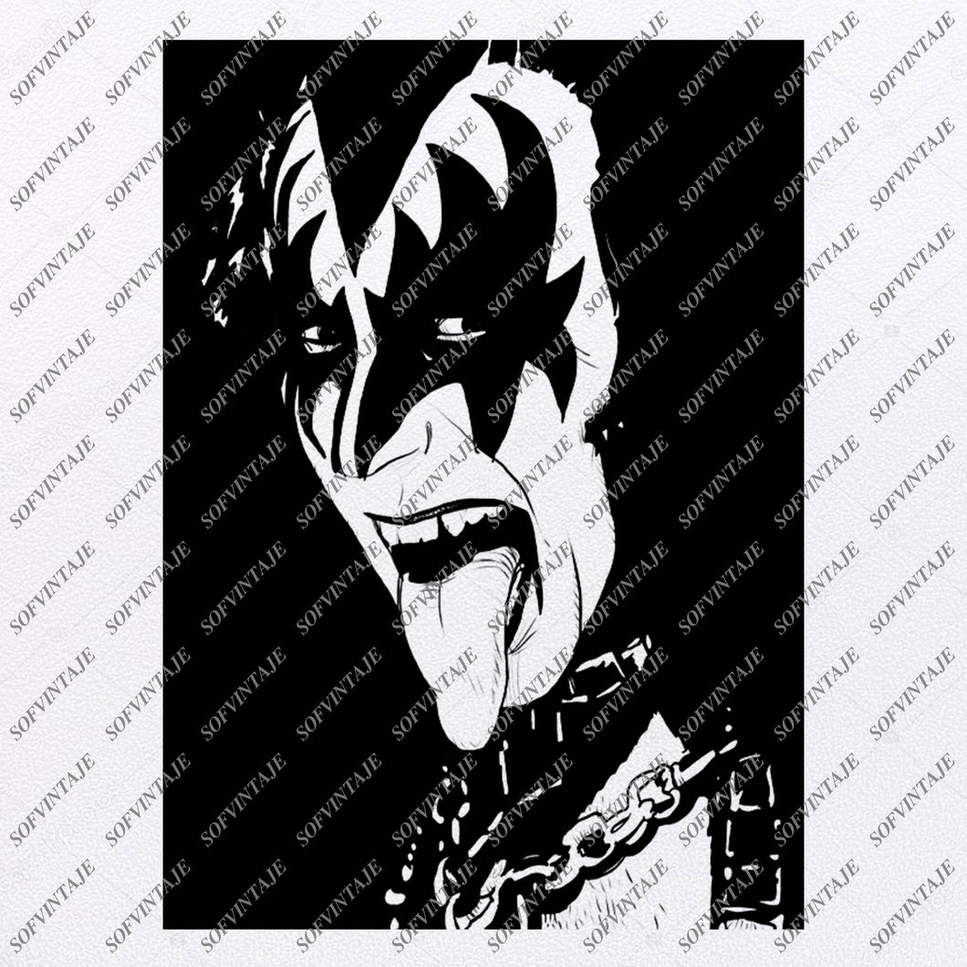 Download Kiss Gene Simmons Svg File Kiss Svg Design Clipart Svg Gene Simmons Pn Sofvintaje