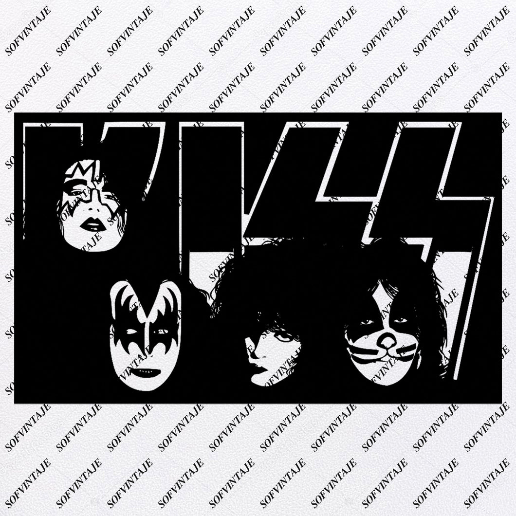 Download Kiss Band Gene Simmons Svg File Kiss Svg Design Clipart Svg Kiss Band Sofvintaje
