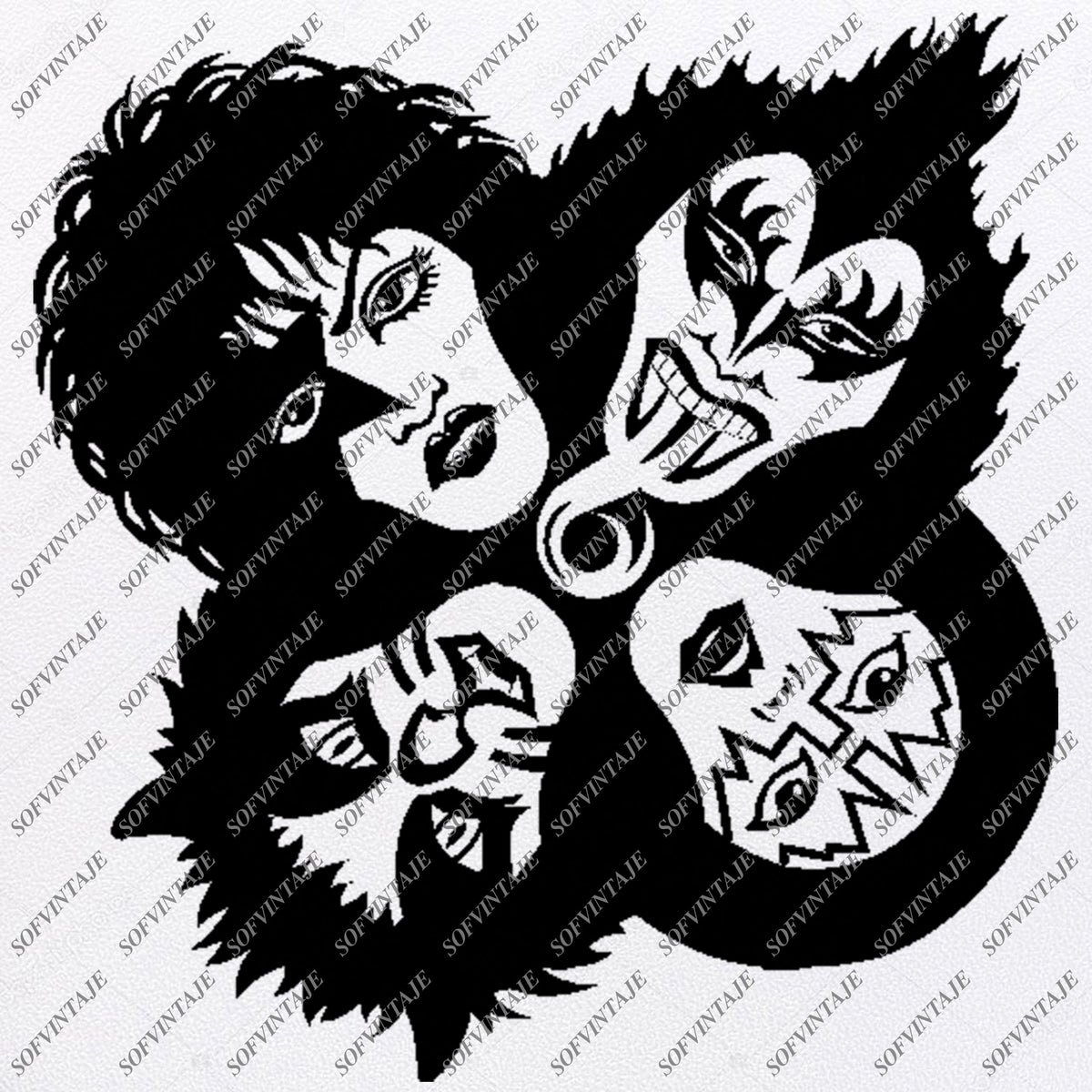 Download Kiss Band-Gene Simmons Svg File-Kiss Svg Design-Clipart ...