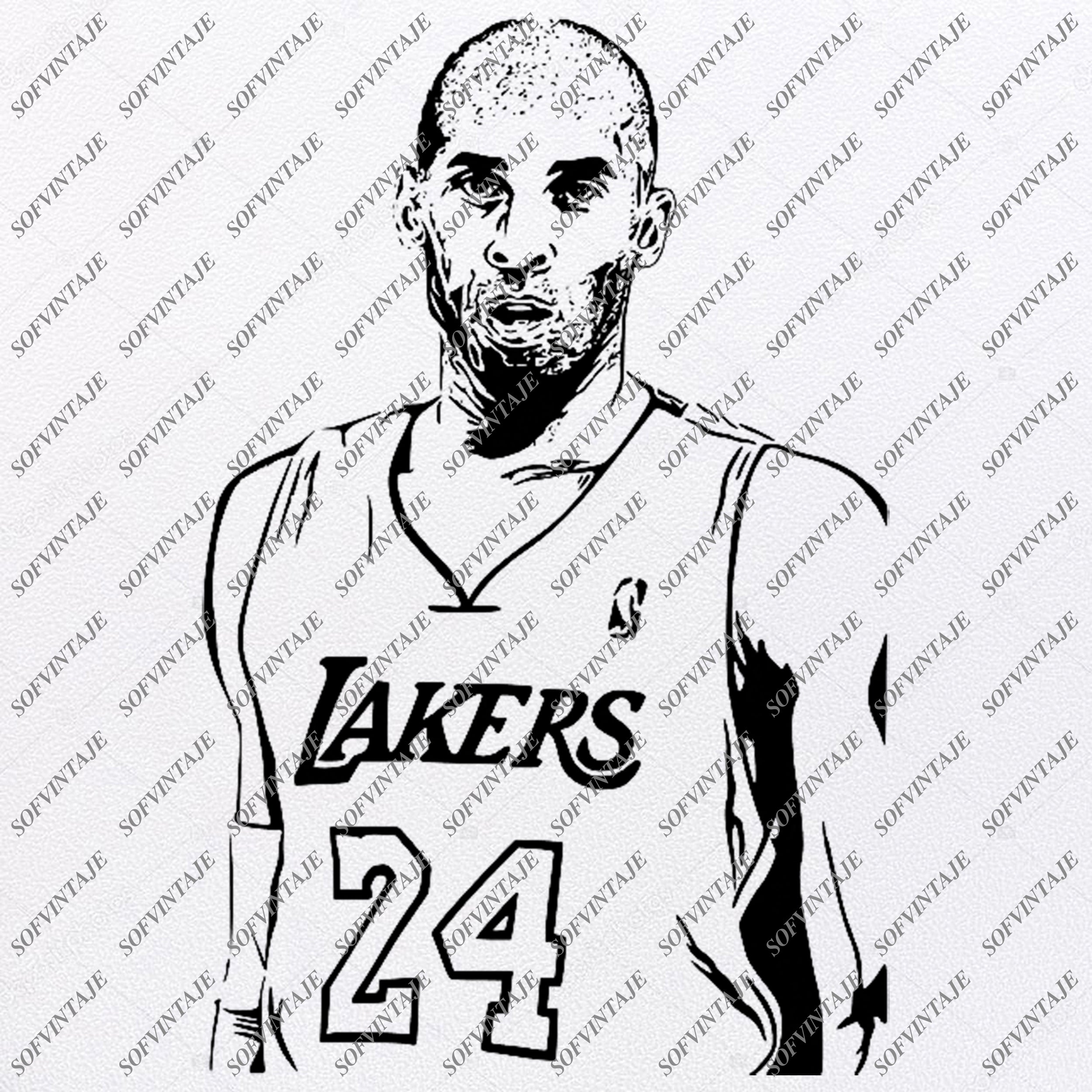 Download Kobe Bryant Svg Los Angeles Lakers Svg Basketball Svg Kobe Bryant Cli Sofvintaje