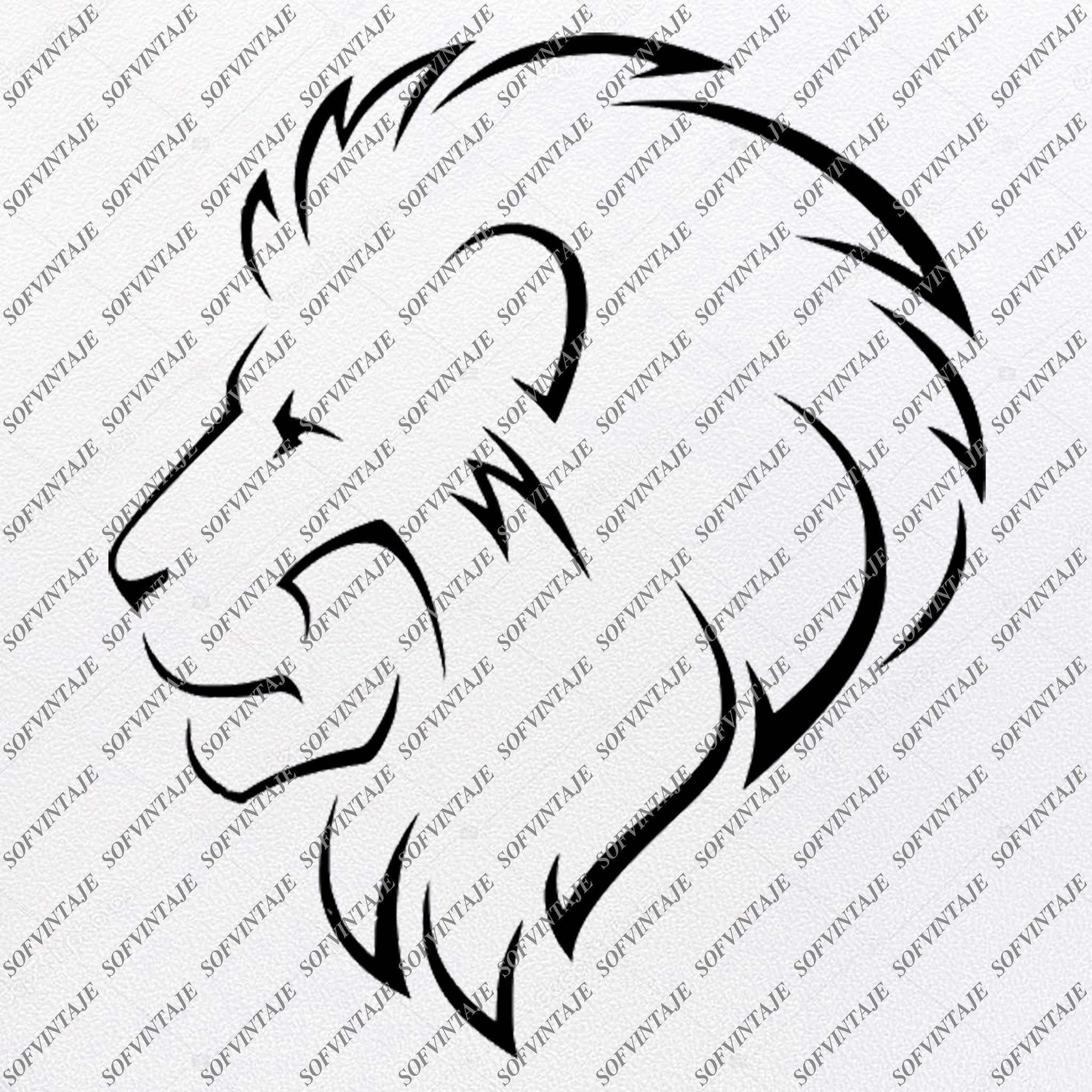 Free Free 326 Simple Lion Head Svg SVG PNG EPS DXF File
