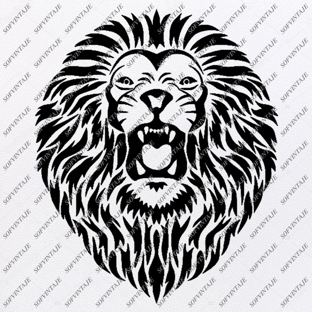 Download Lion Head Svg File-Lion Head Original Svg Design-Animals ...