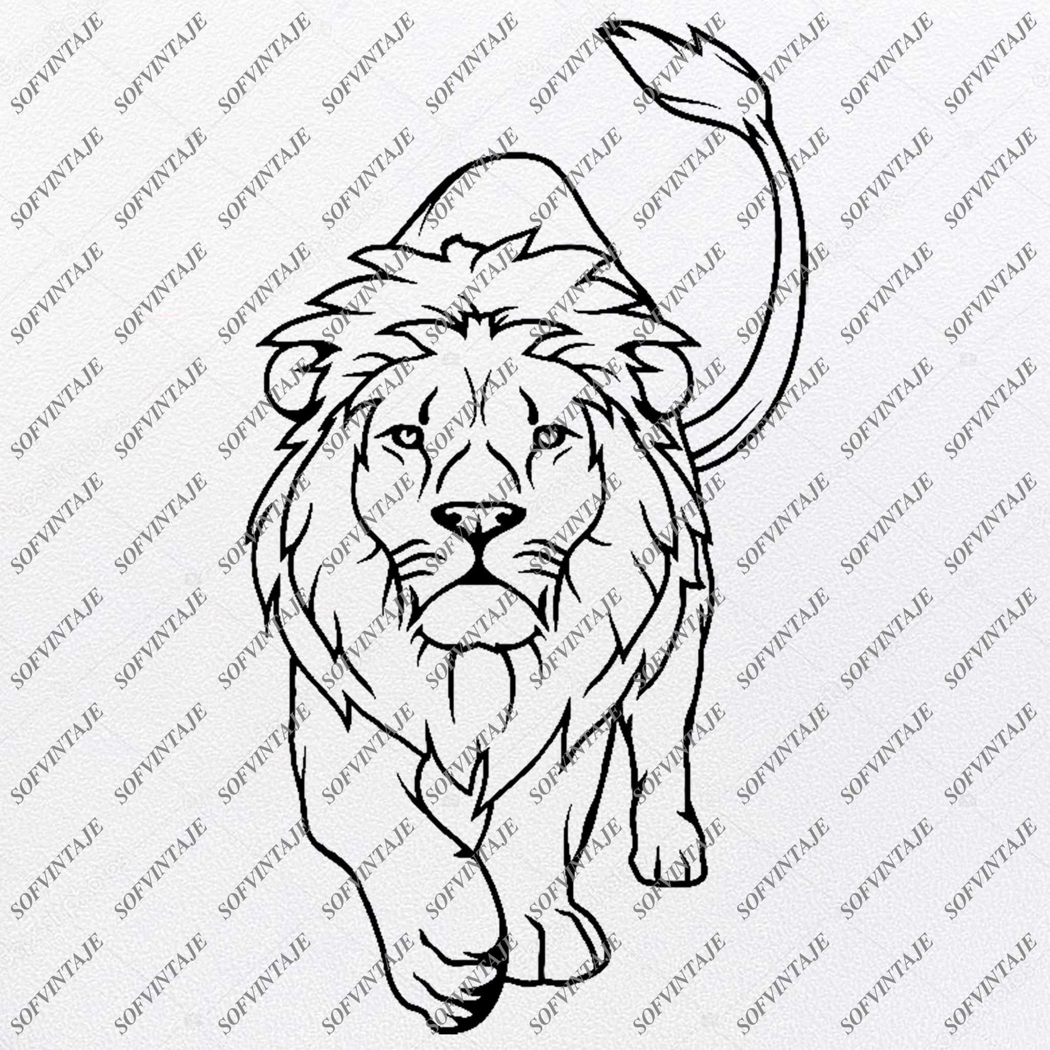 Download Lion Svg File Animals Svg Lion Clip Art Lion Wild Animals Png Sofvintaje