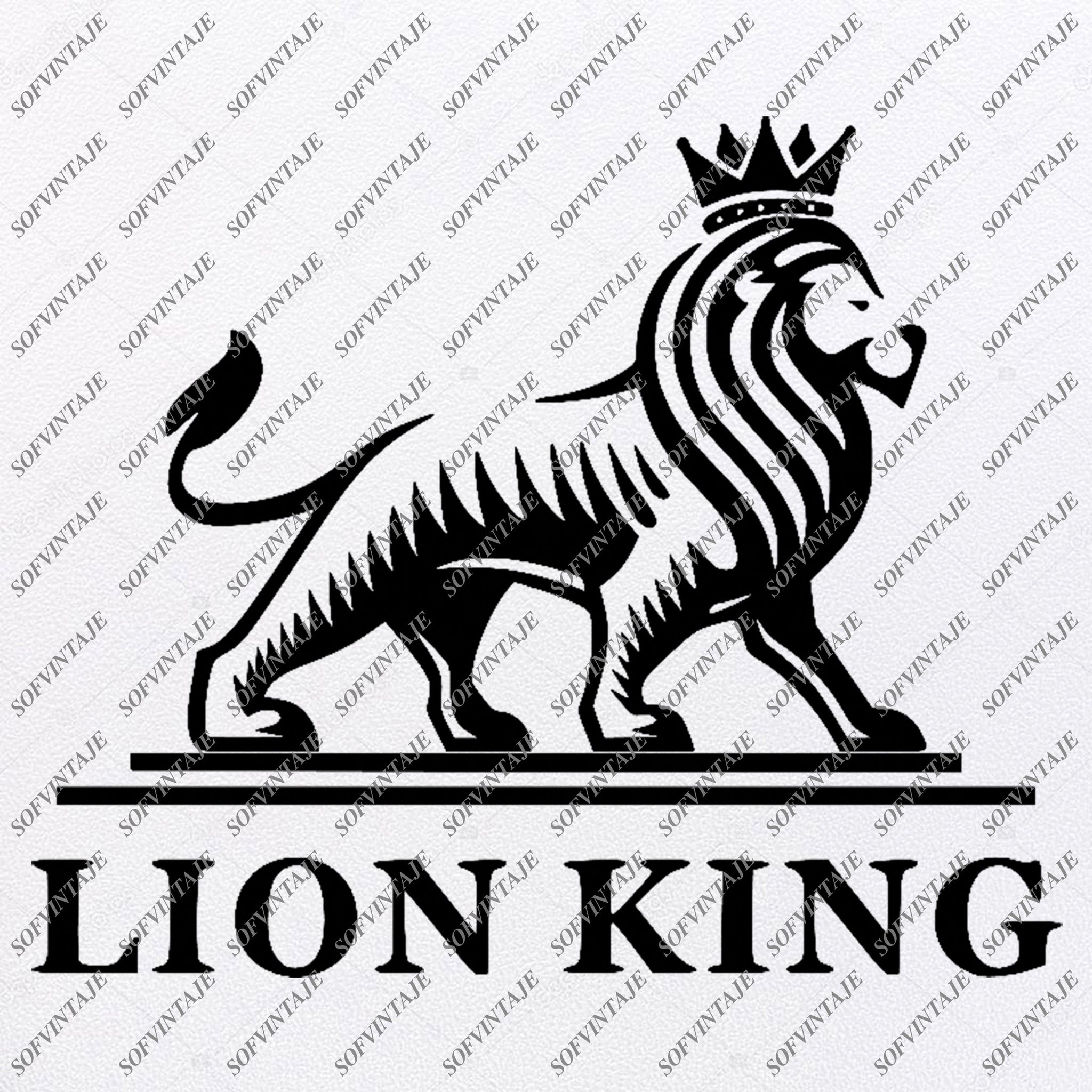 Download Lion Svg File King Lion Svg Design Lion Clipart Animals Svg An Sofvintaje