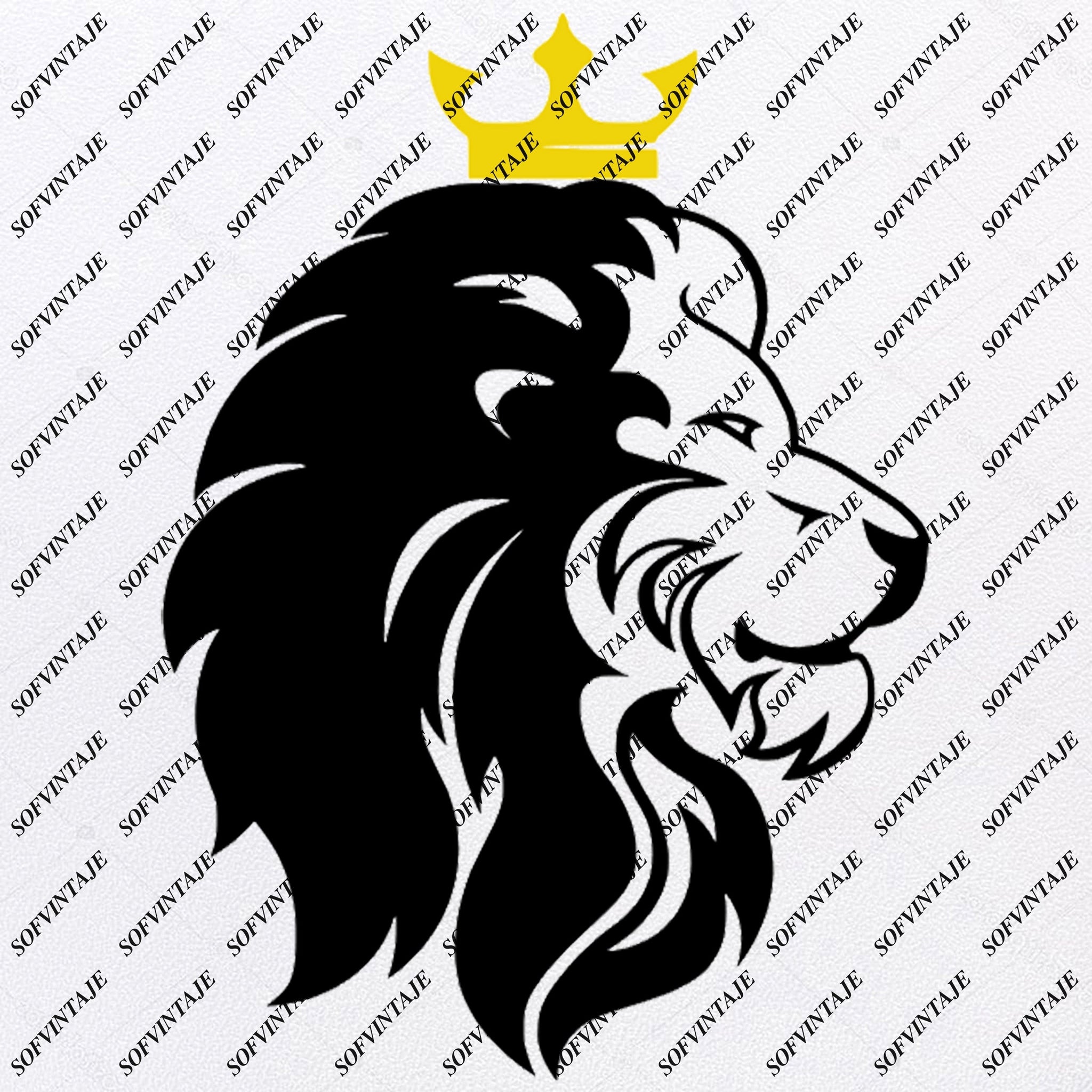 Download Lion Svg File - King Lion Svg Design - Lion Clipart ...