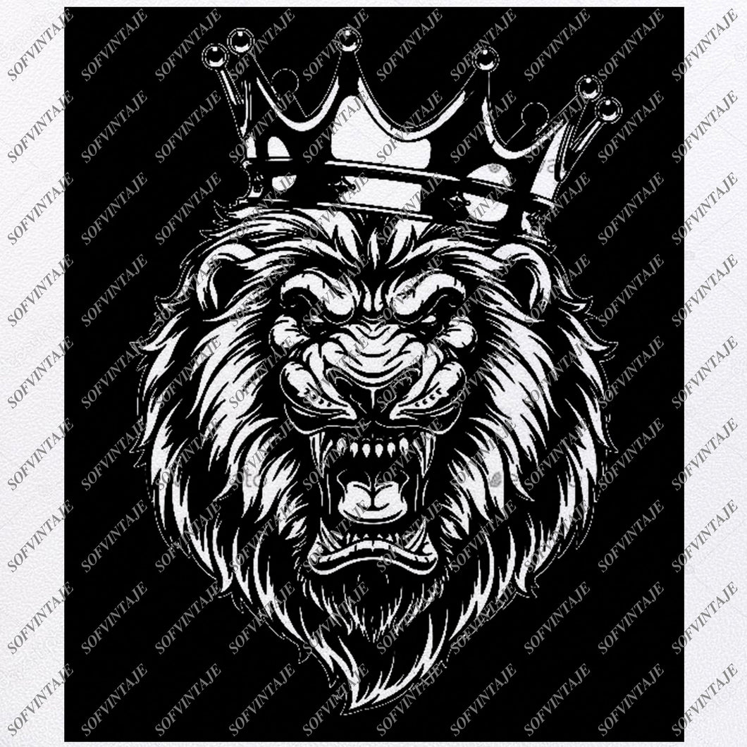 Download Lion Svg File - King Lion Svg Design - Lion Clipart ...