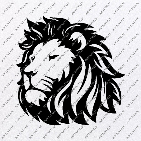 Lion Svg File Lion Svg Design Lion Clipart Animals Svg Animals Sofvintaje
