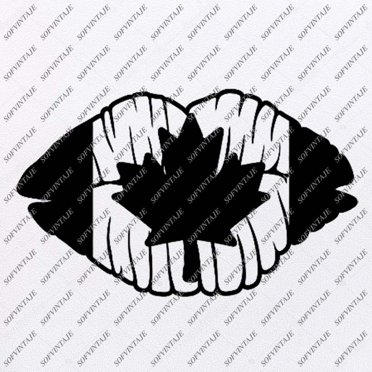 Download Lips-Kanada Flag Lips Svg File- Lips Original Design-Lips ...