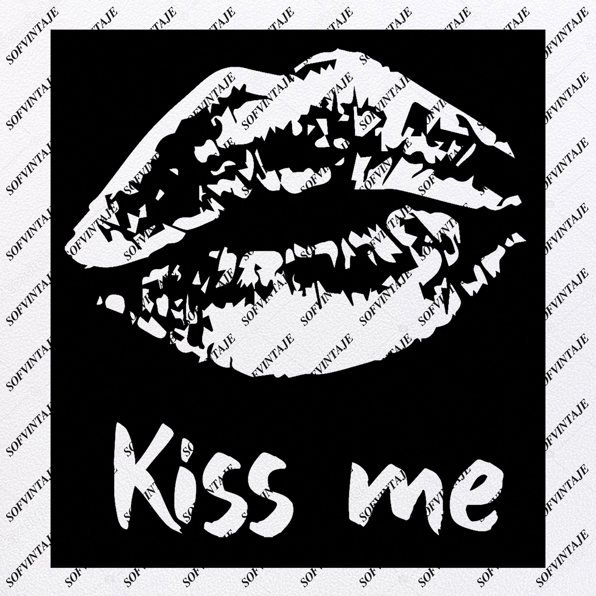 Download Lips Kiss Me Svg File Lips Original Design Lips Clip Art Lips Svg F Sofvintaje