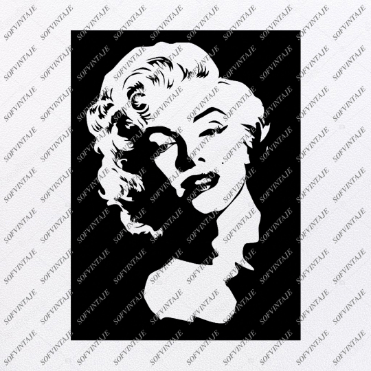 Marilyn Monroe Marilyn Monroe Svg File Marilyn Monroe Svg Design Sofvintaje