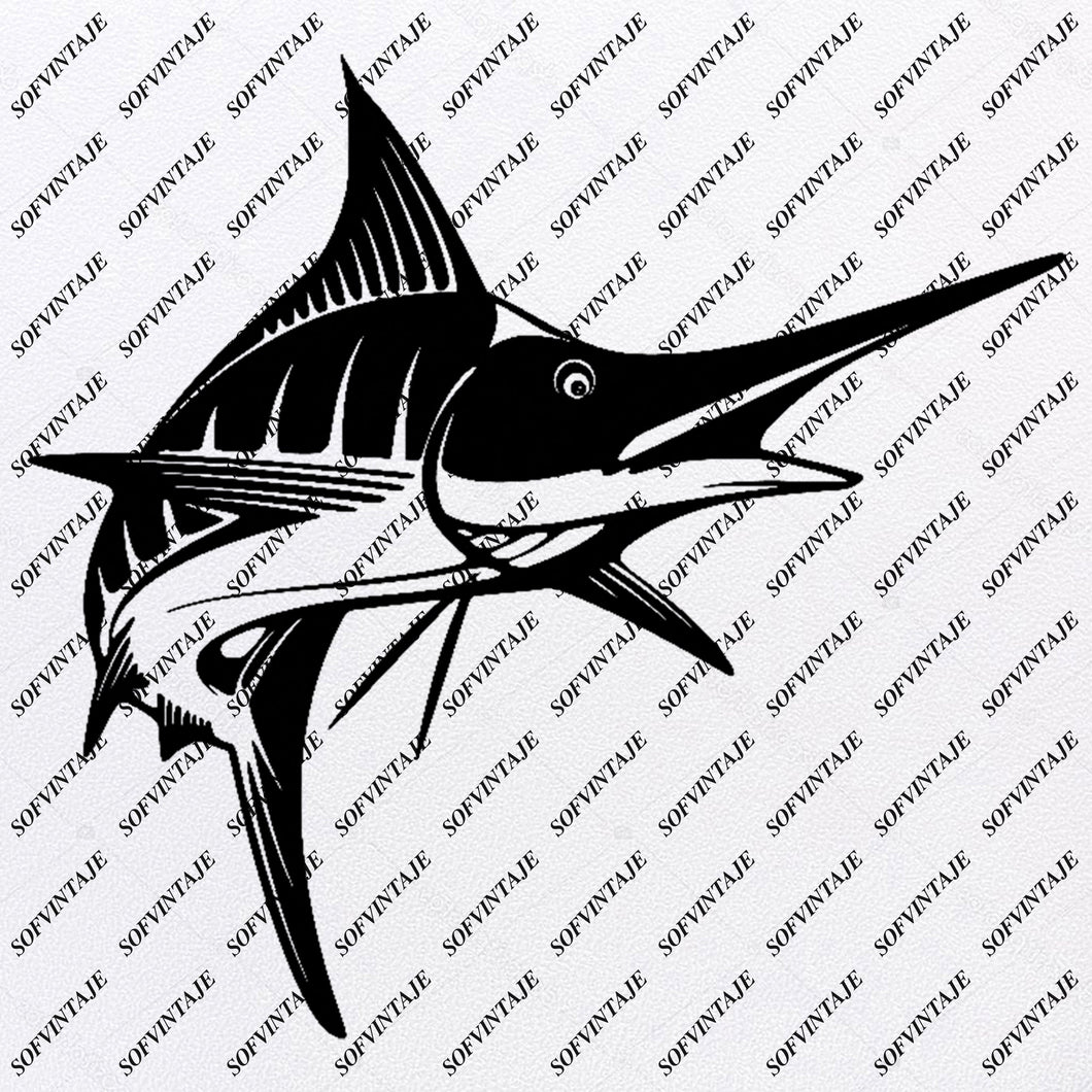 Download Marlin Marlin Svg File Marlin Tattoo Svg Design Marlin Clipart Sofvintaje