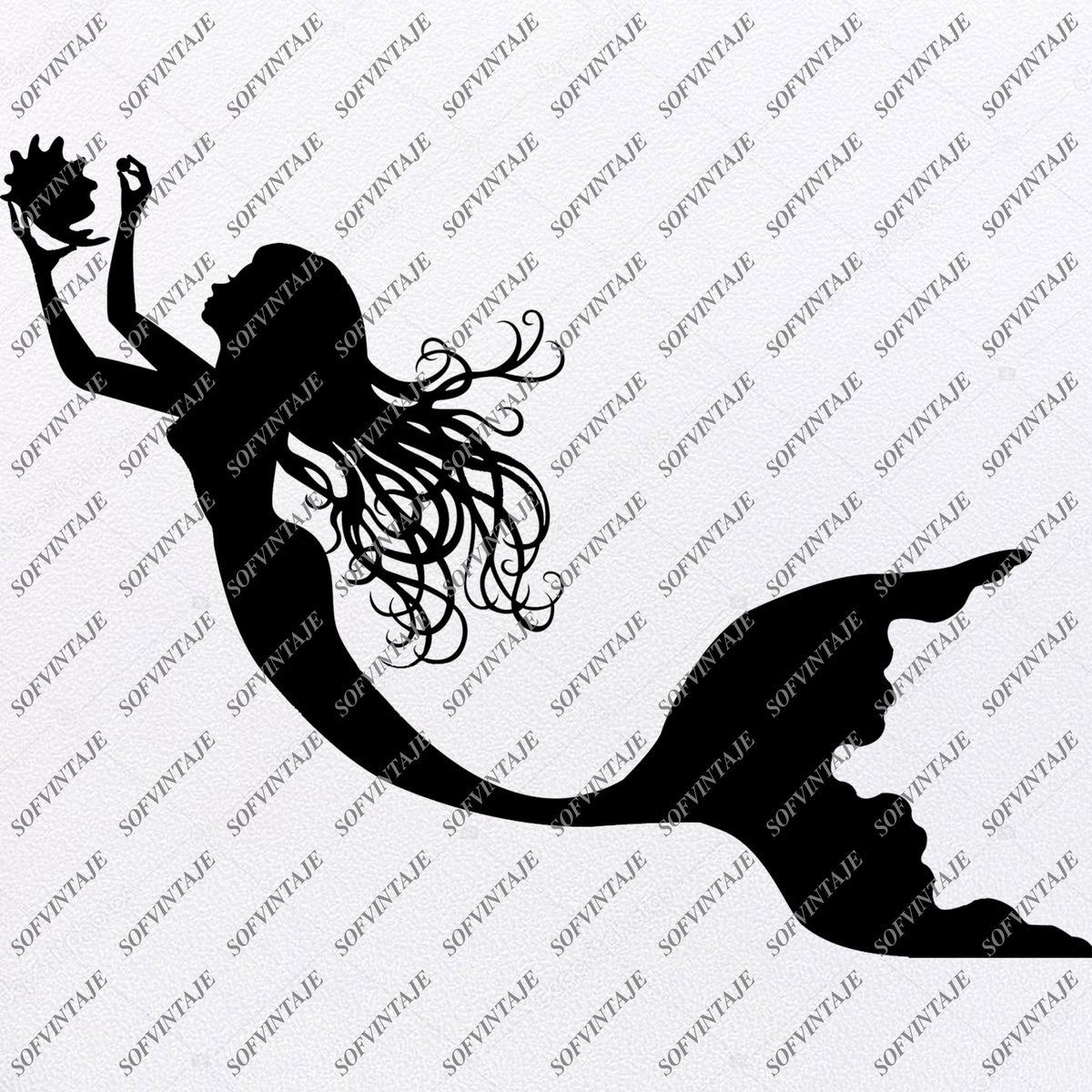 Download Mermaid Svg File - Mermaid Svg Original Design - Mermaid ...