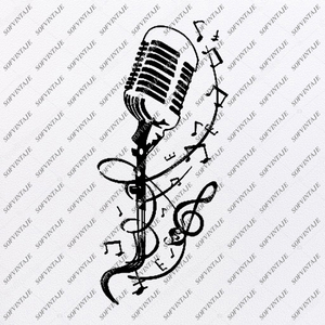 Download Microphone Svg File Music Svg Design Melody Clipart Music Svg File Mus Sofvintaje