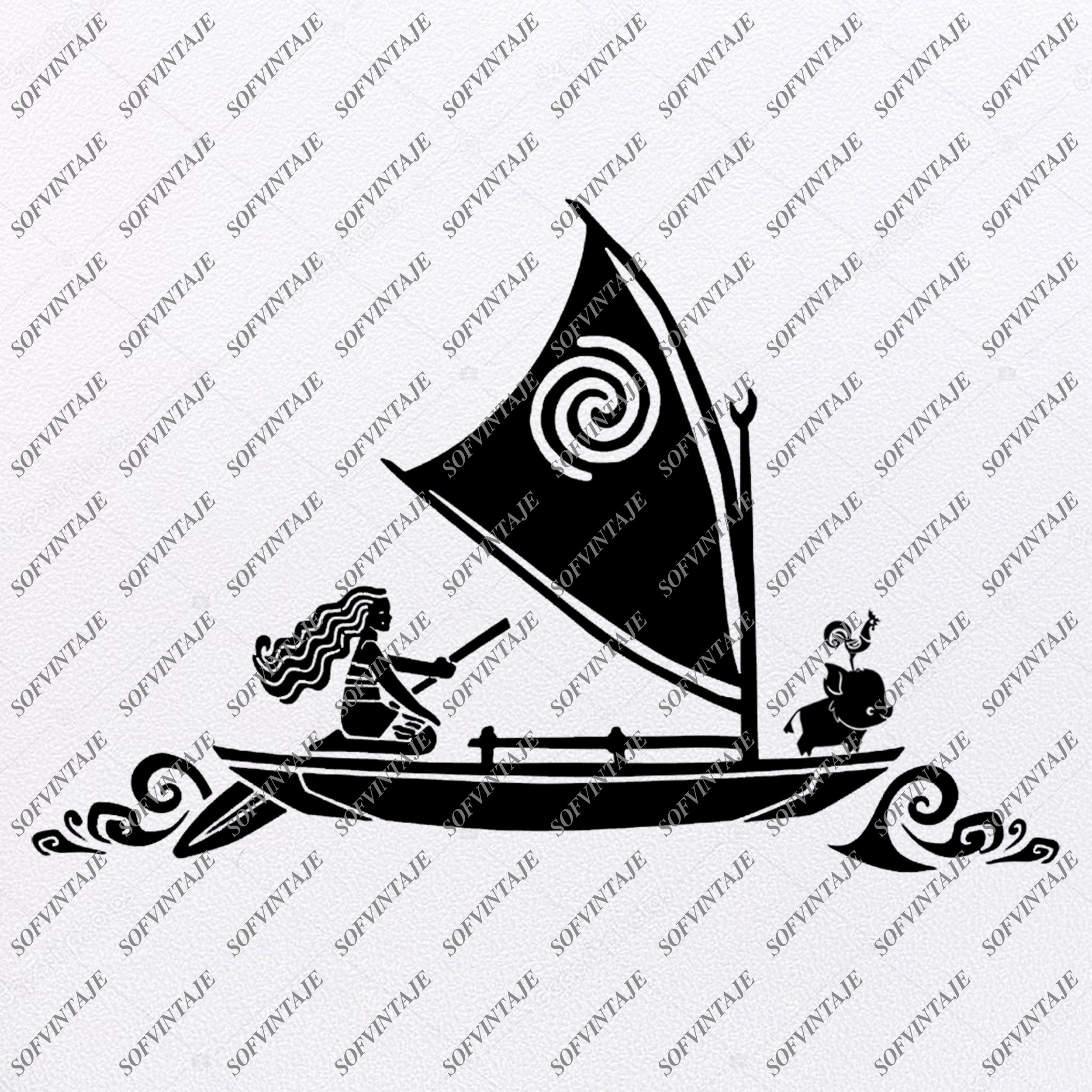 Download Svg Instant Download Cricut Files Pdf Dxf Clipart Png Moana Silhouette Eps Moana Svg Cut Files Craft Supplies Tools Carving Whittling