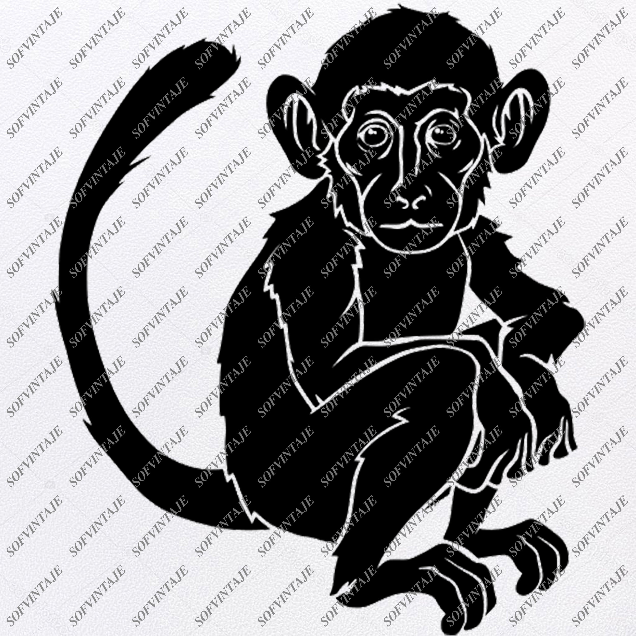 Download Monkey Baby Monkey Svg File Monkeys Svg Funny Monkey Animals Sv Sofvintaje