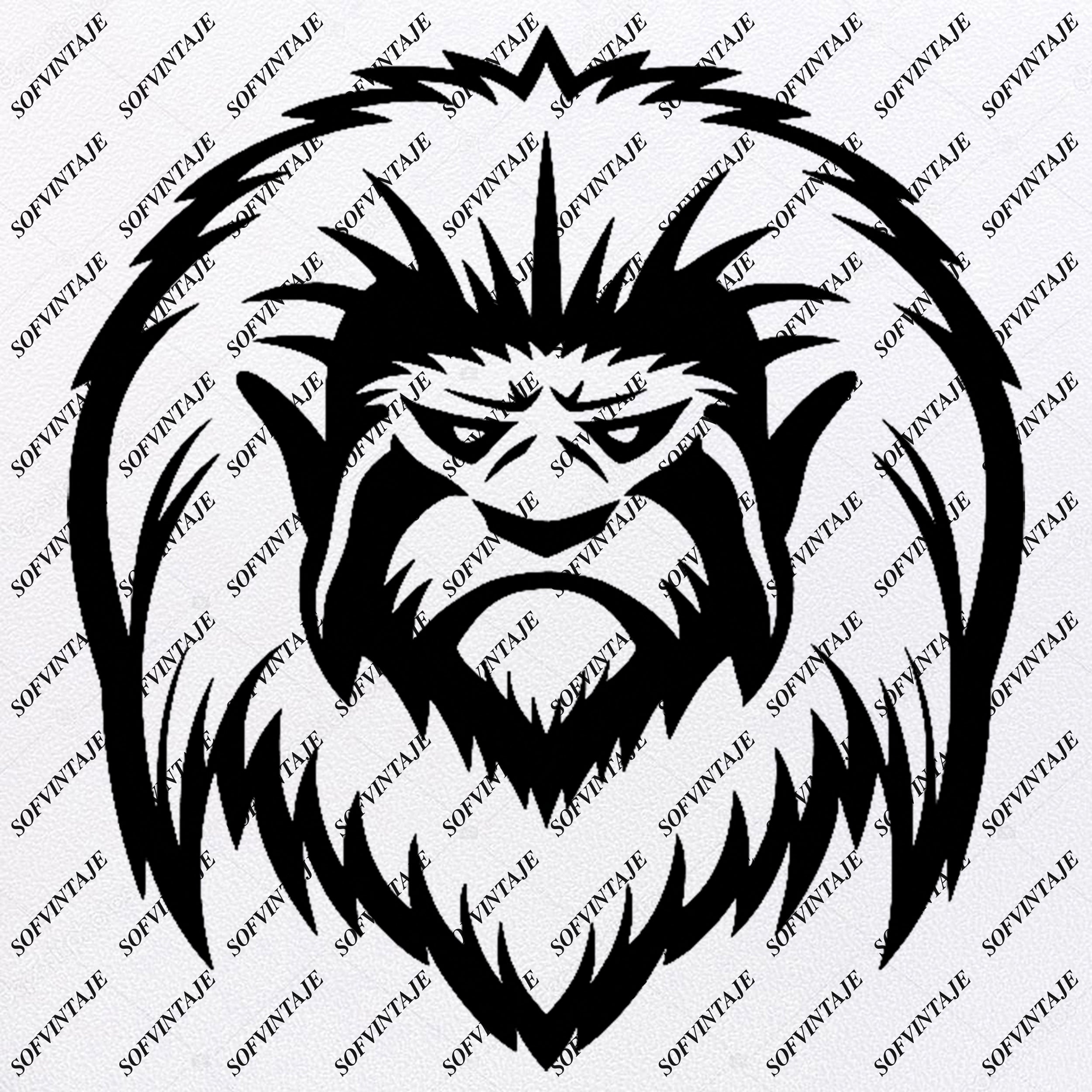 Download Monkey Face Monkey Svg File Monkey Svg Monkey Animals Svg Wil Sofvintaje SVG Cut Files