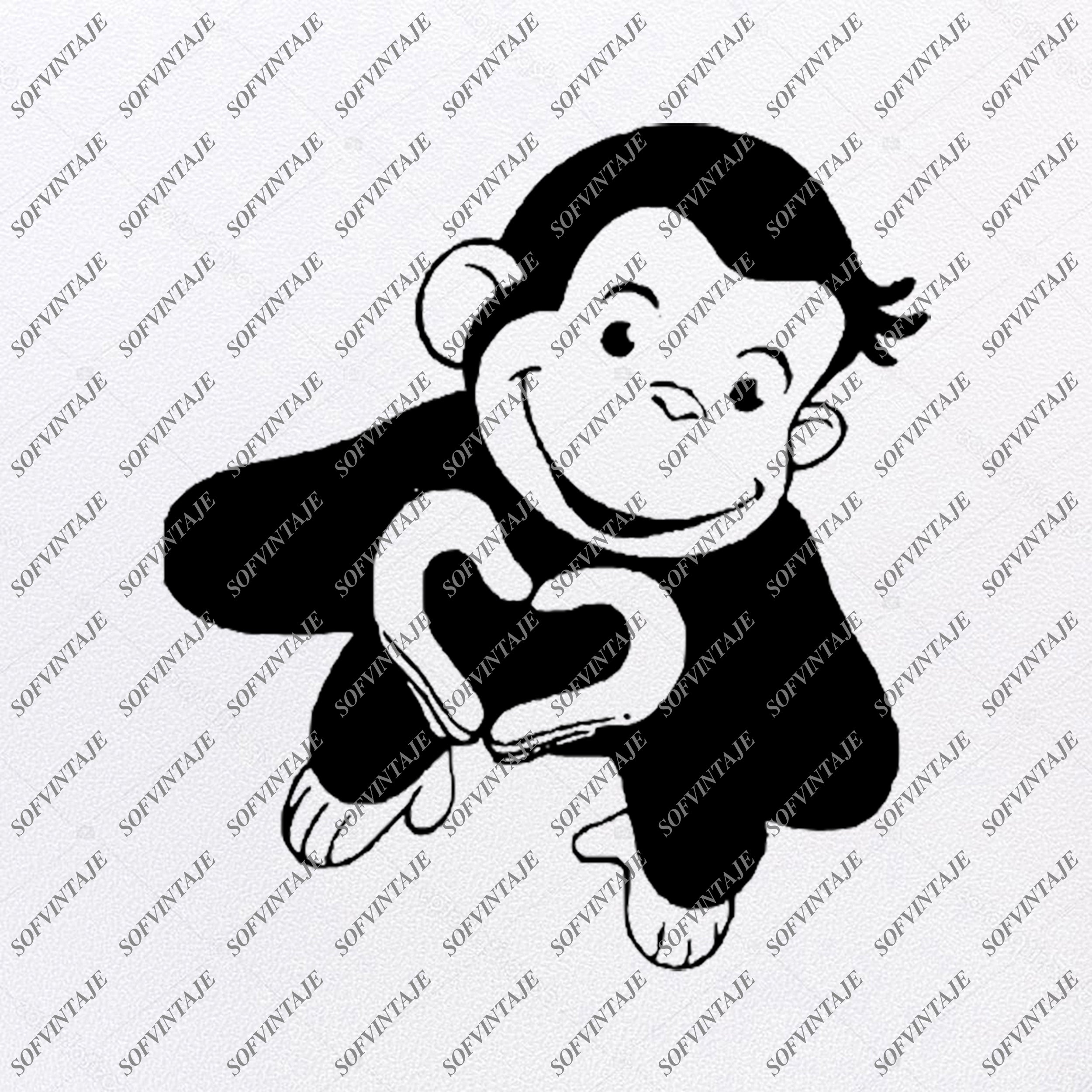 Download Monkey Svg File Monkey Svg Design Clipart Animals Svg File Animals Png Sofvintaje