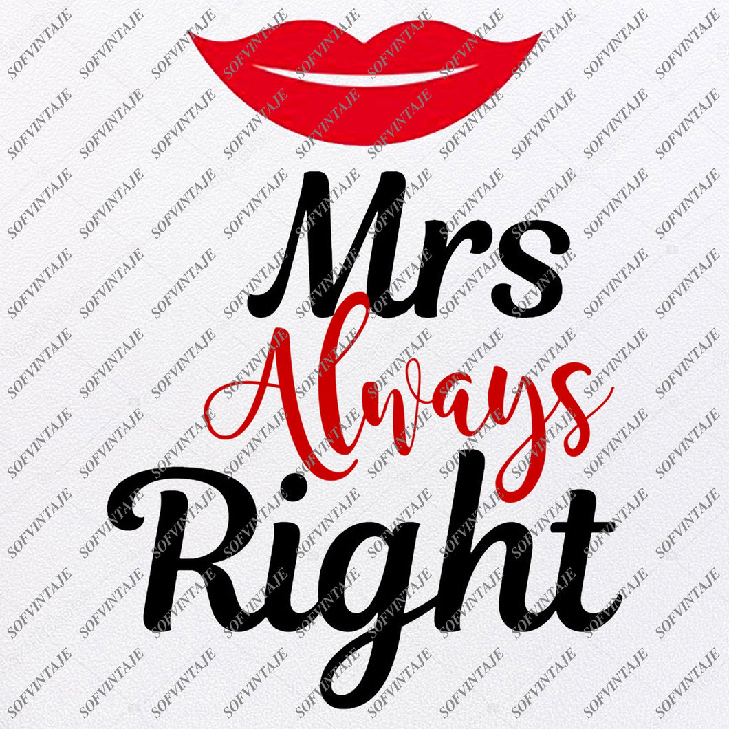 Download Mr Right and Mrs Always Right Svg Files - Svg Design - Original Couple - SOFVINTAJE