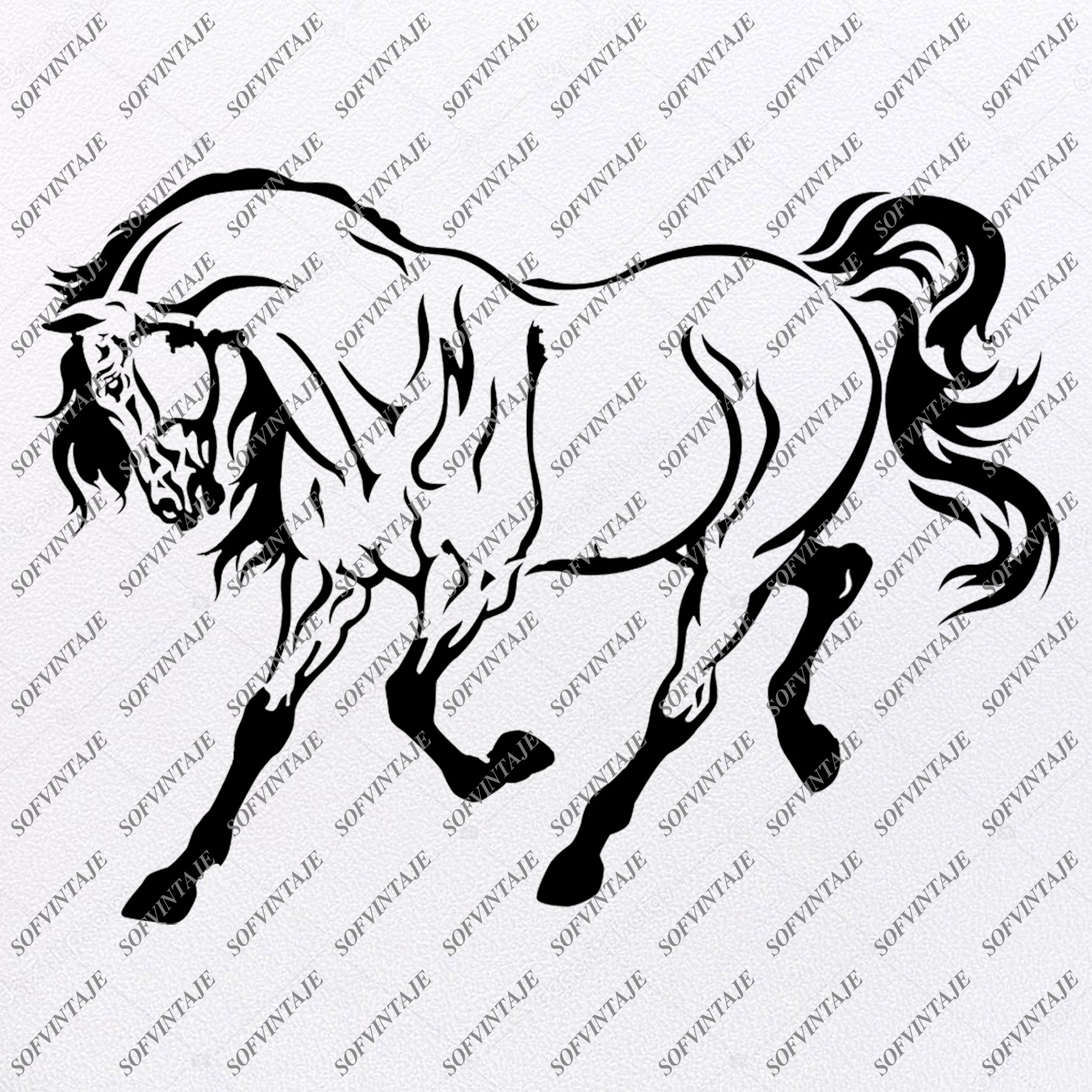 Download Mustang Horse Svg File American Mustang Svg Design Horse Svg Wil Sofvintaje