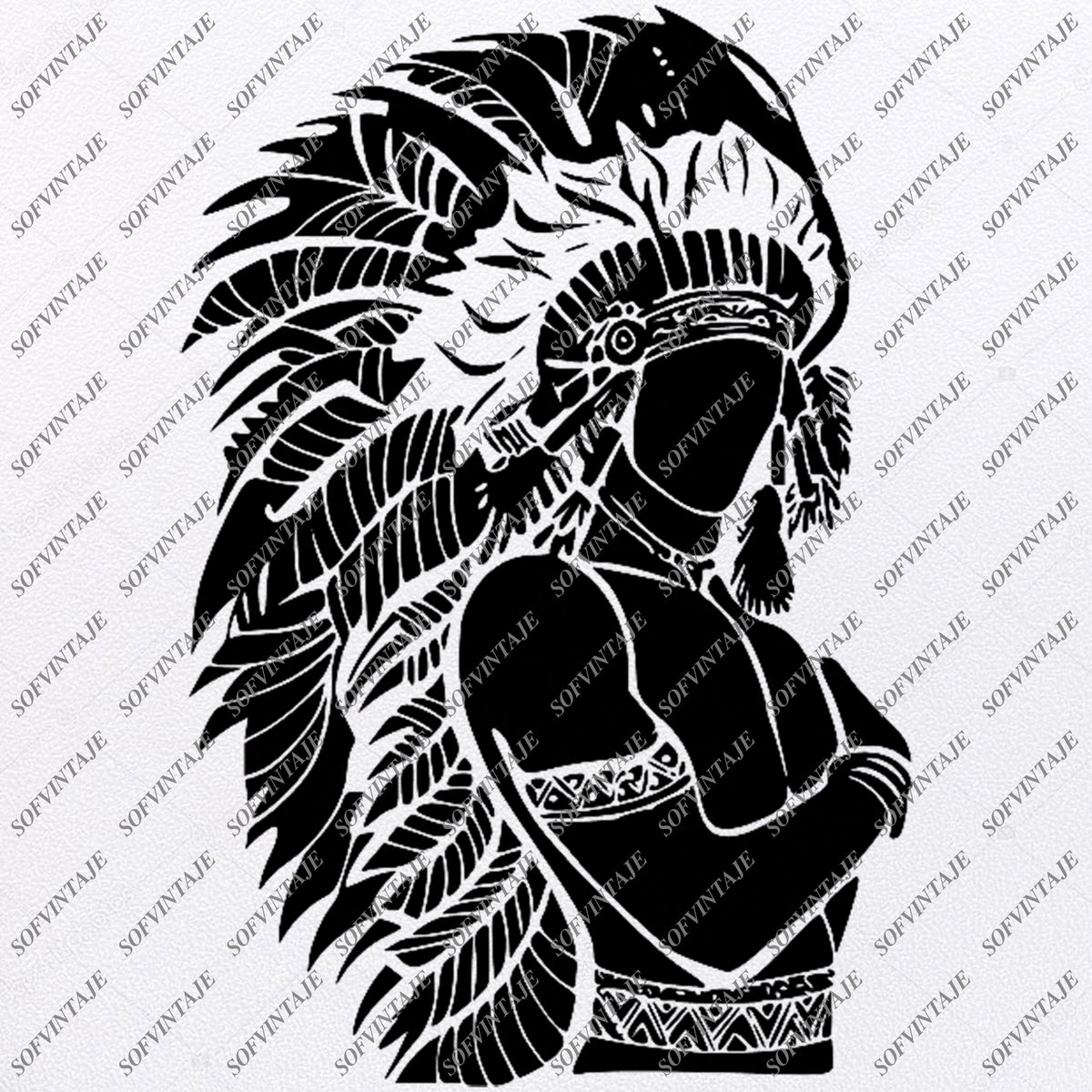 Download Native American Girl Svg File-american indians Original Svg Design-Svg - SOFVINTAJE