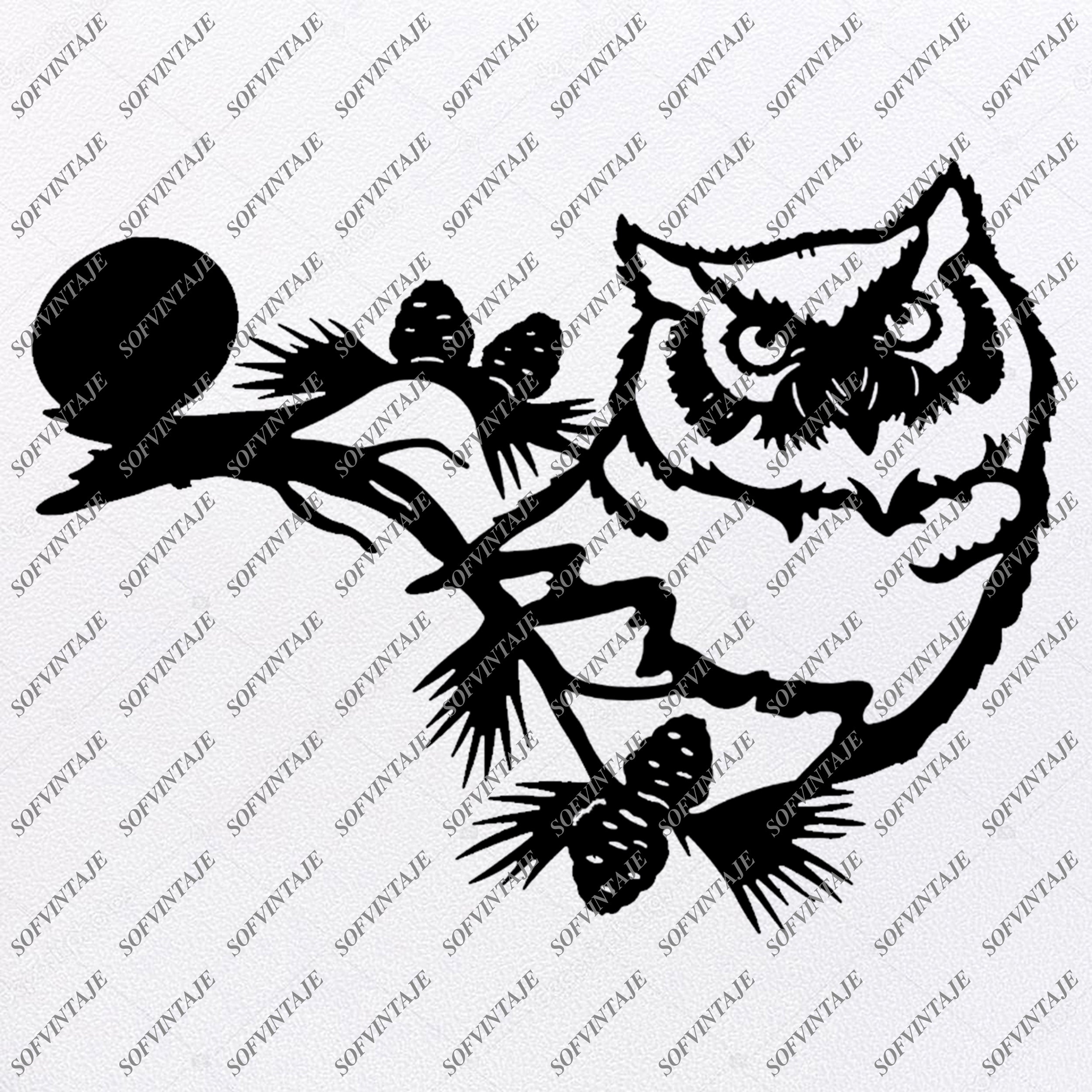 Download Owl Svg File Owl Ornament Birds Svg Owl Clip Art Wild Birds Pn Sofvintaje