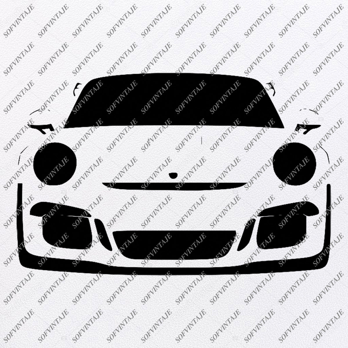 PORSCHE 911 GT3 RS Svg Files - PORSCHE Logo Svg Design -PORSCHE Car Or